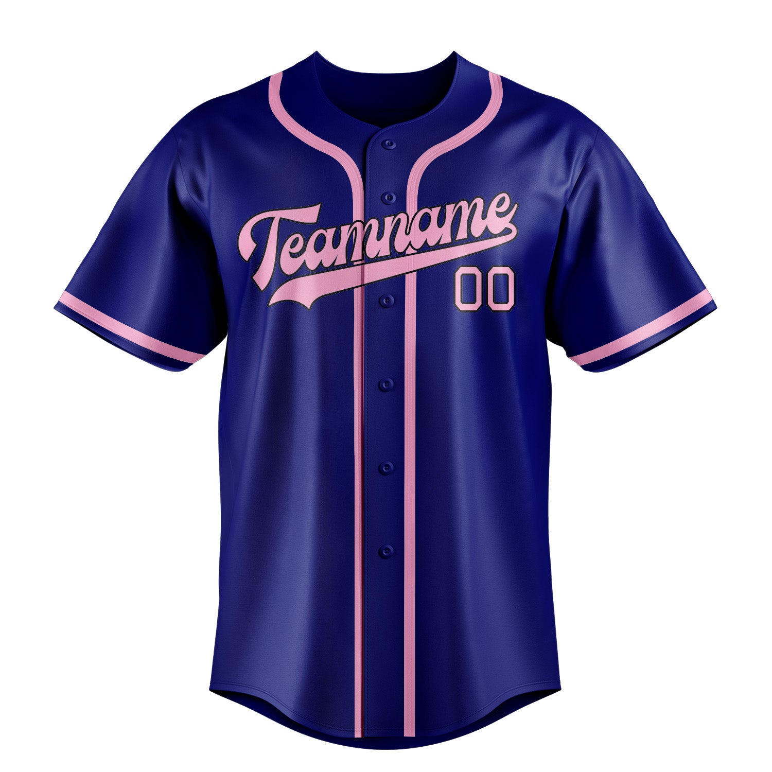 Custom Sky Blue Light Pink Baseball Jersey
