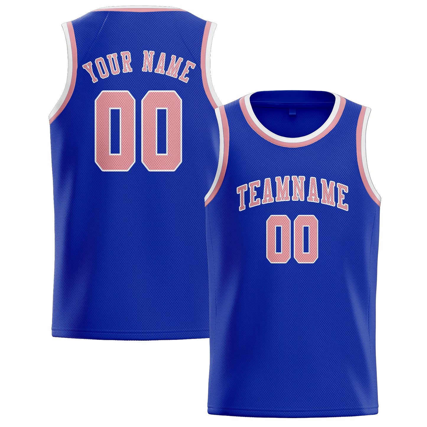 Custom Sky Blue Light Pink Basketball Jersey