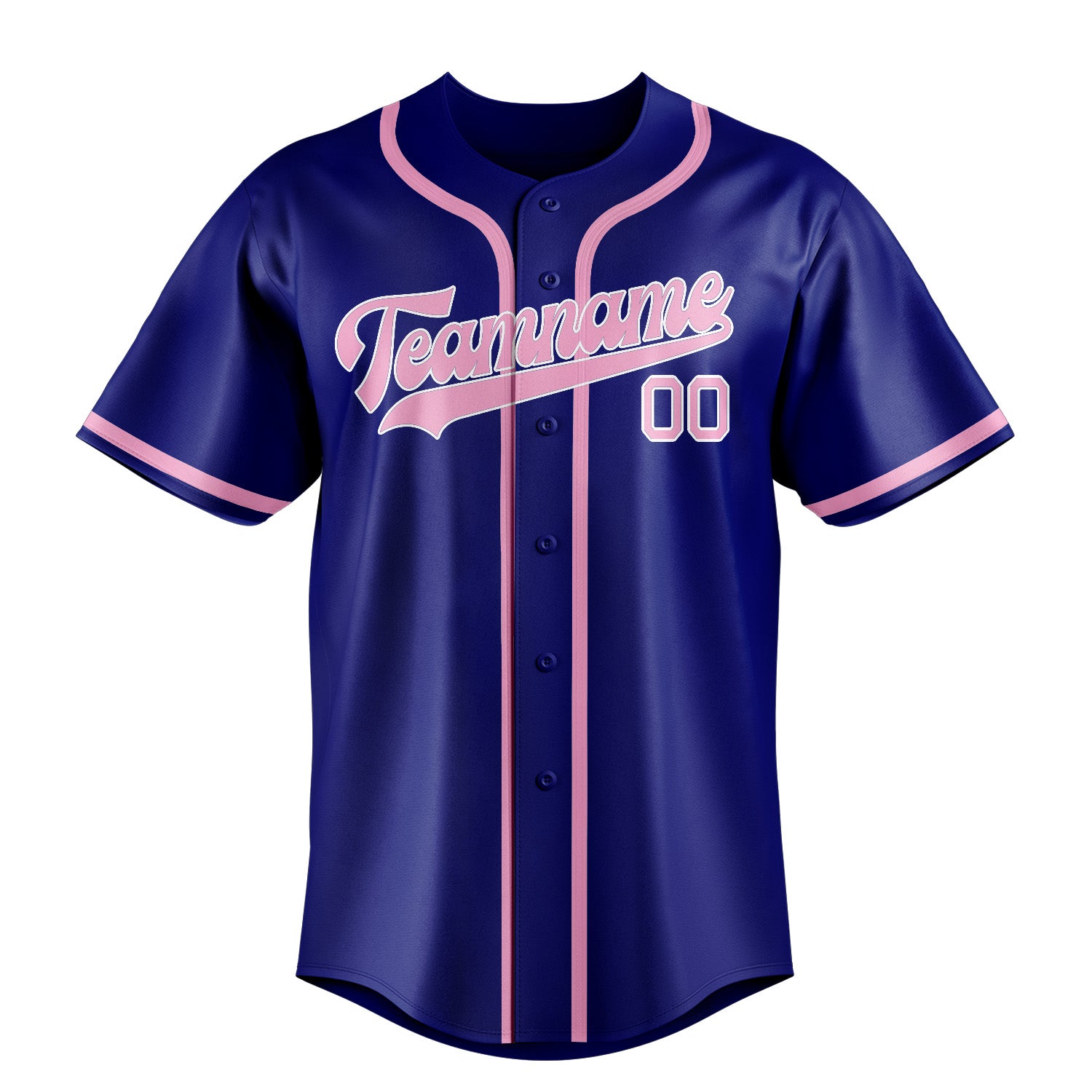 Custom Sky Blue Light Pink Baseball Jersey