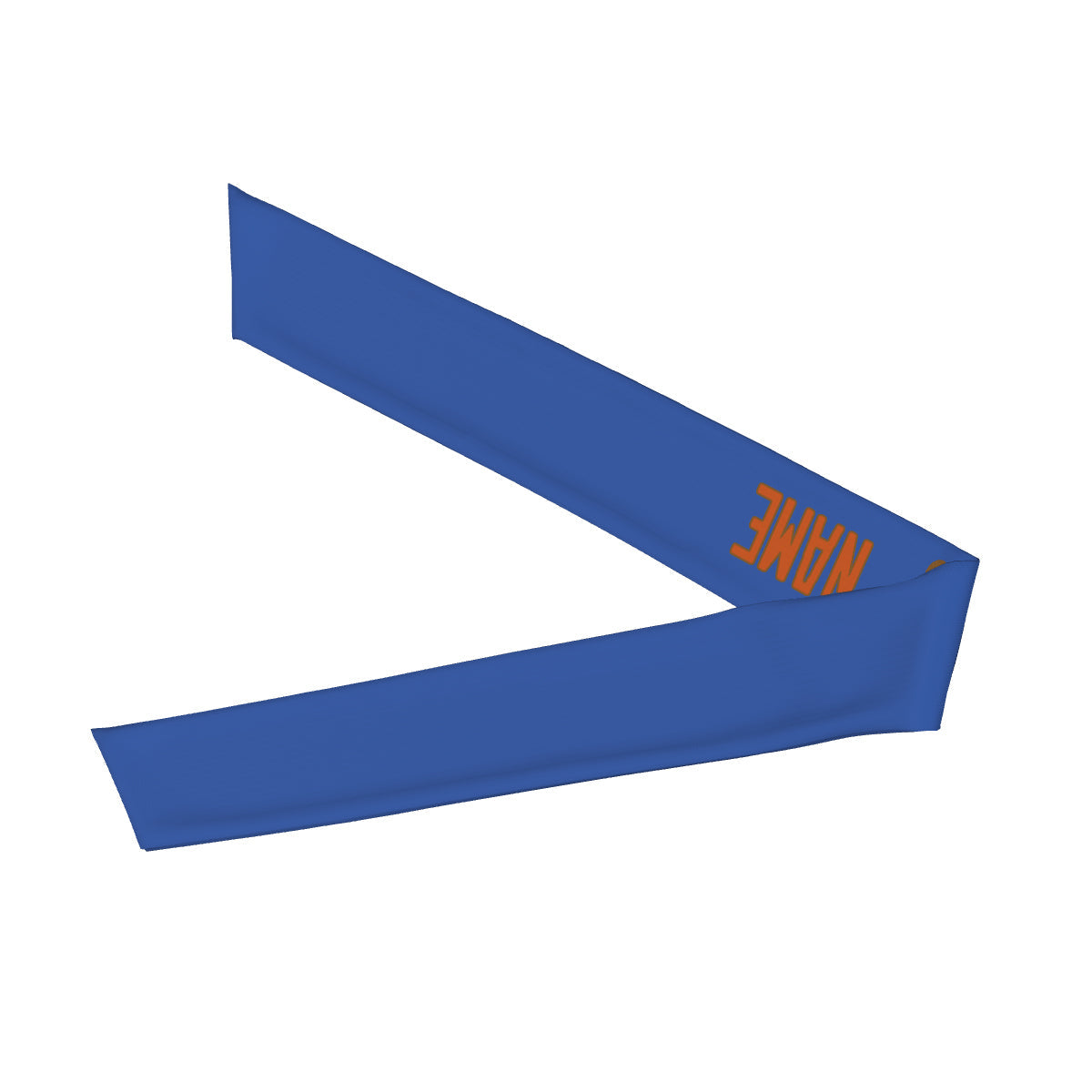 Custom Sky Blue Orange Headband