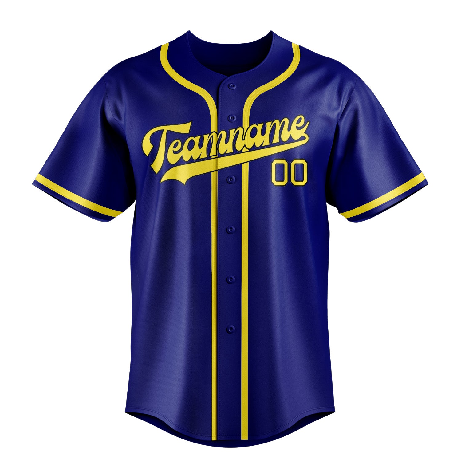 Custom Sky Blue Light Yellow Baseball Jersey