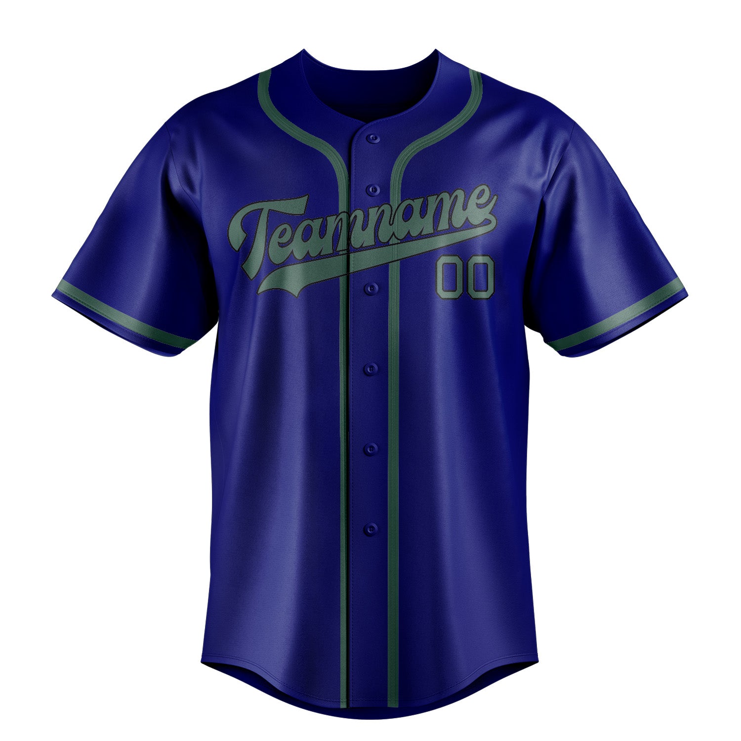 Custom Sky Blue Blue Green Baseball Jersey