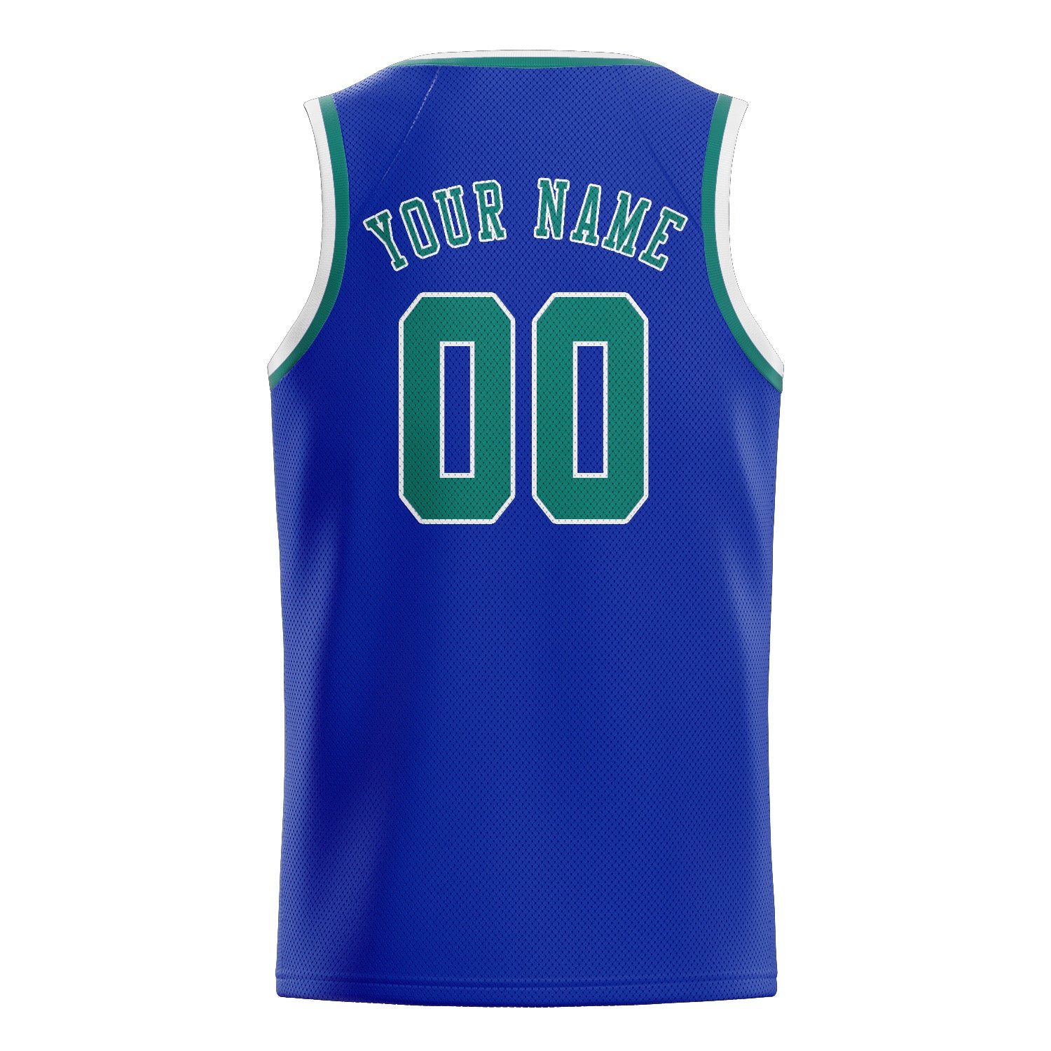 Custom Sky Blue Blue Green Basketball Jersey