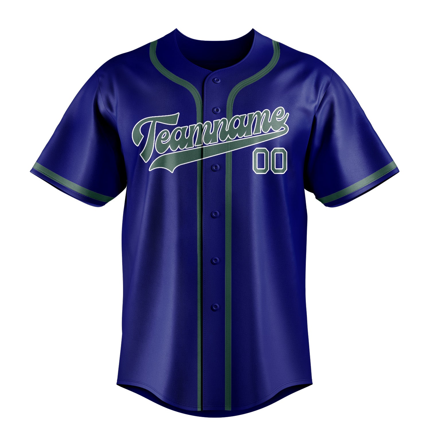 Custom Sky Blue Blue Green Baseball Jersey