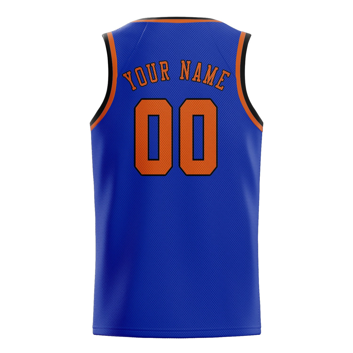 Custom Sky Blue Orange Basketball Jersey