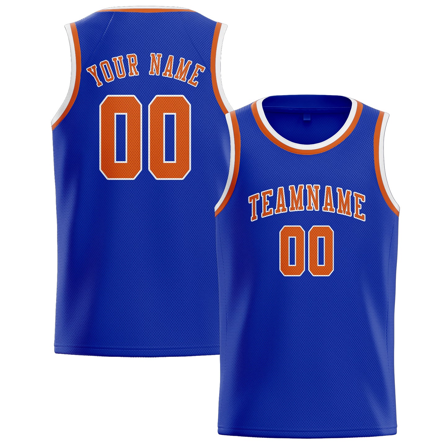 Custom Sky Blue Orange Basketball Jersey