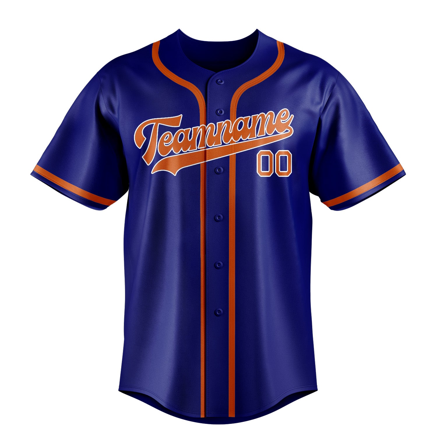 Custom Sky Blue Orange Baseball Jersey