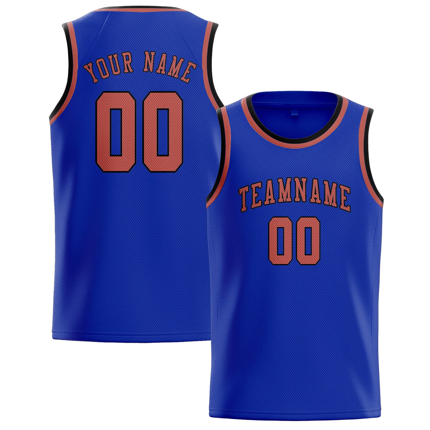 Custom Sky Blue Copper Rose Basketball Jersey
