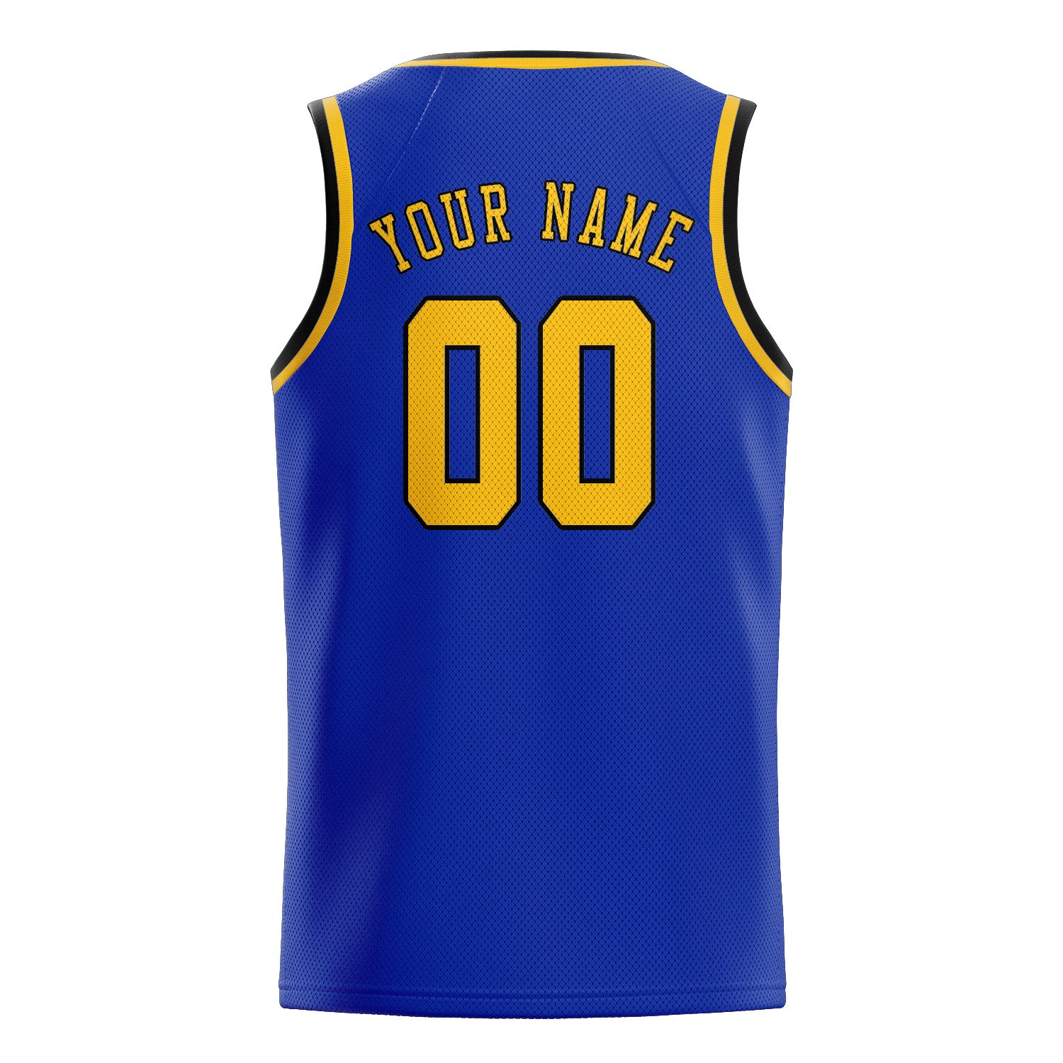 Custom Sky Blue Gold Basketball Jersey