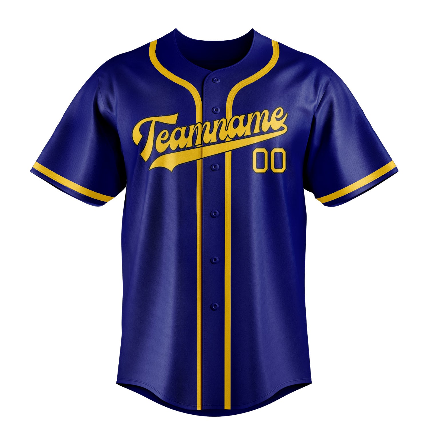 Custom Sky Blue Gold Baseball Jersey