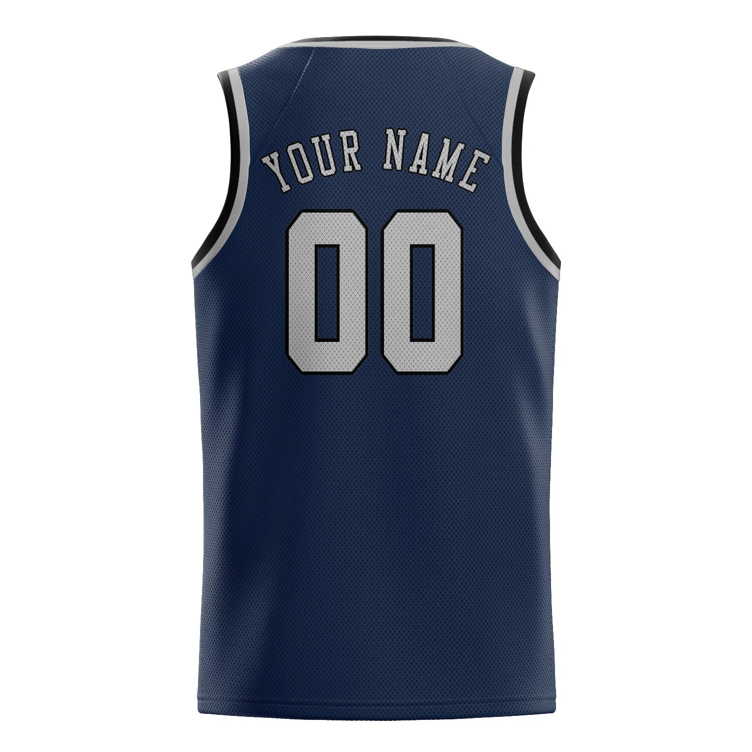 Custom Blue Gray Basketball Jersey