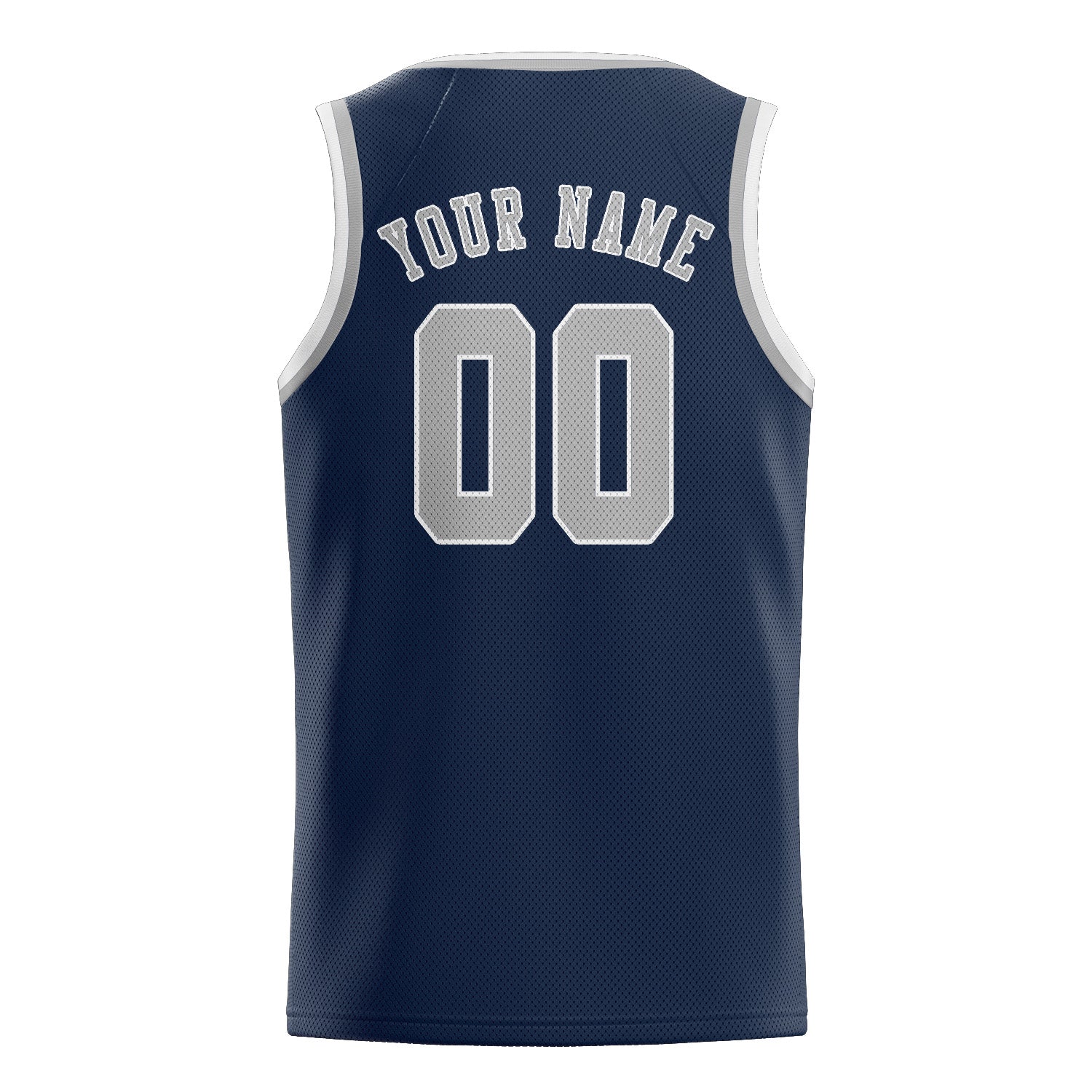 Custom Blue Gray Basketball Jersey