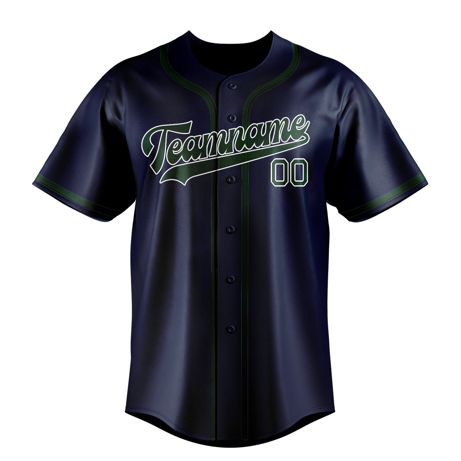 Custom Blue Green Baseball Jersey