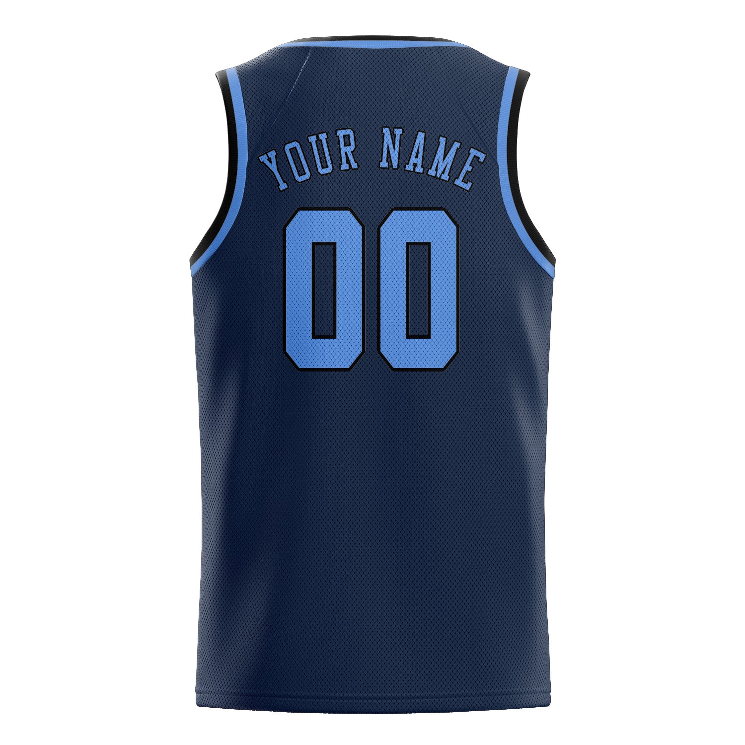 Custom Blue Light Blue Basketball Jersey