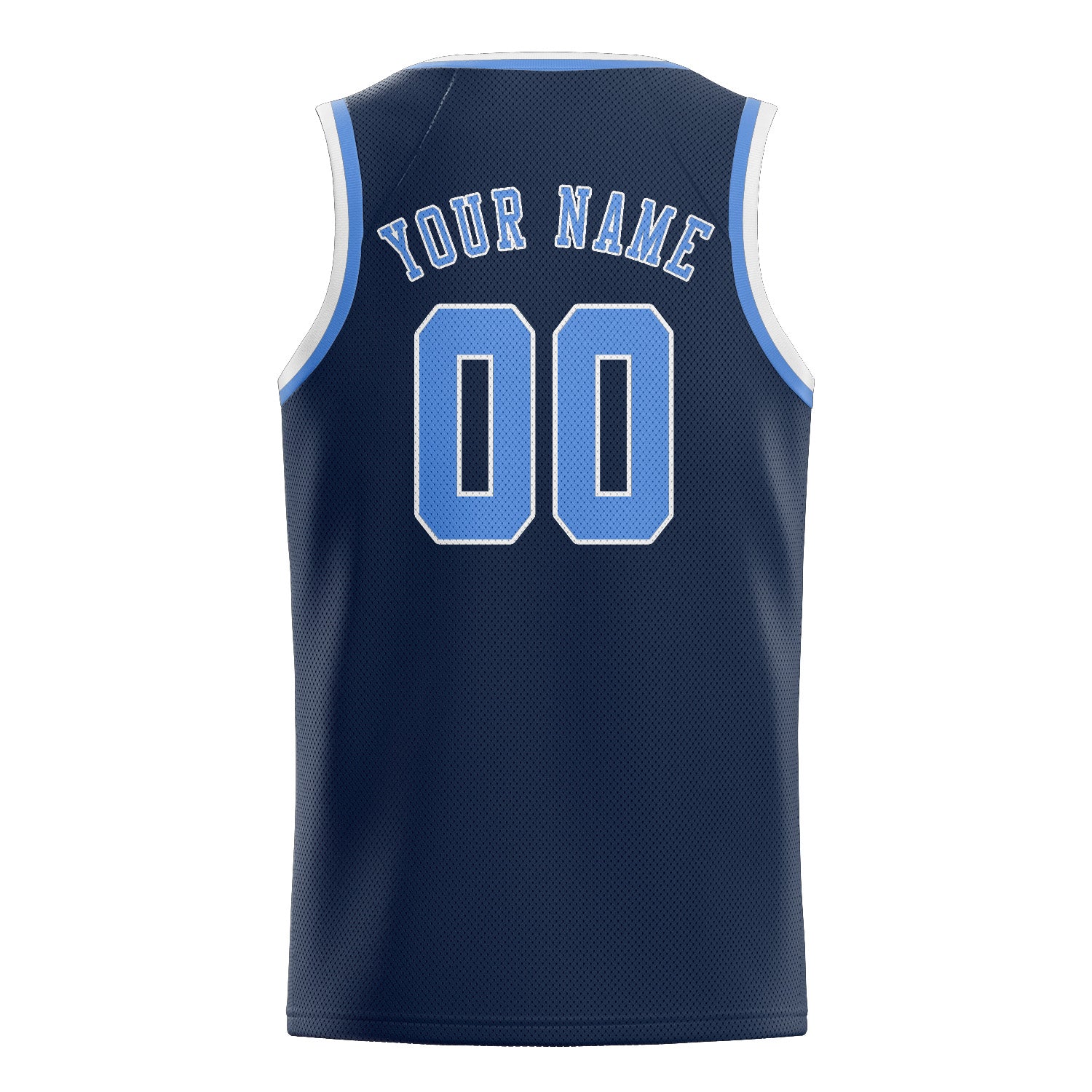 Custom Blue Light Blue Basketball Jersey