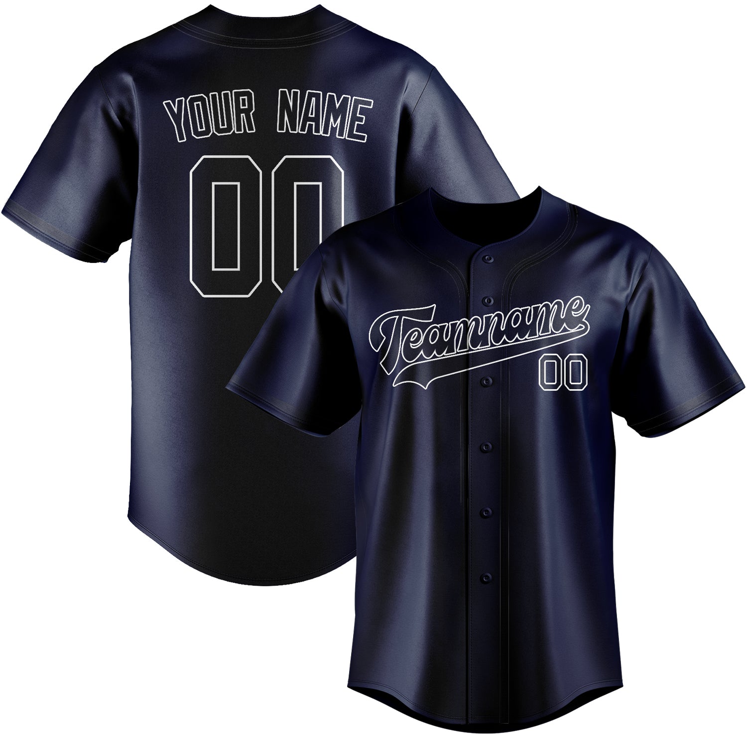Custom Blue Navy Baseball Jersey