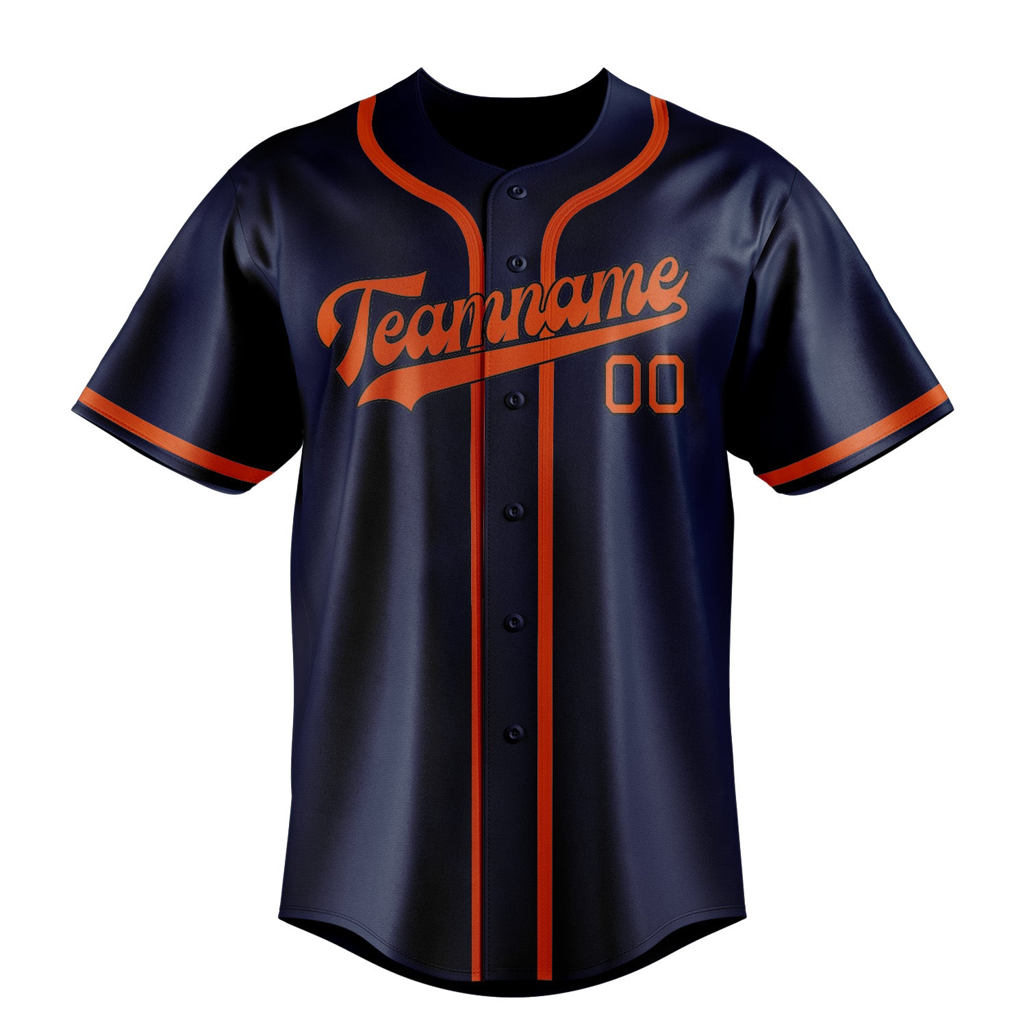 Custom Blue Orange Red Baseball Jersey