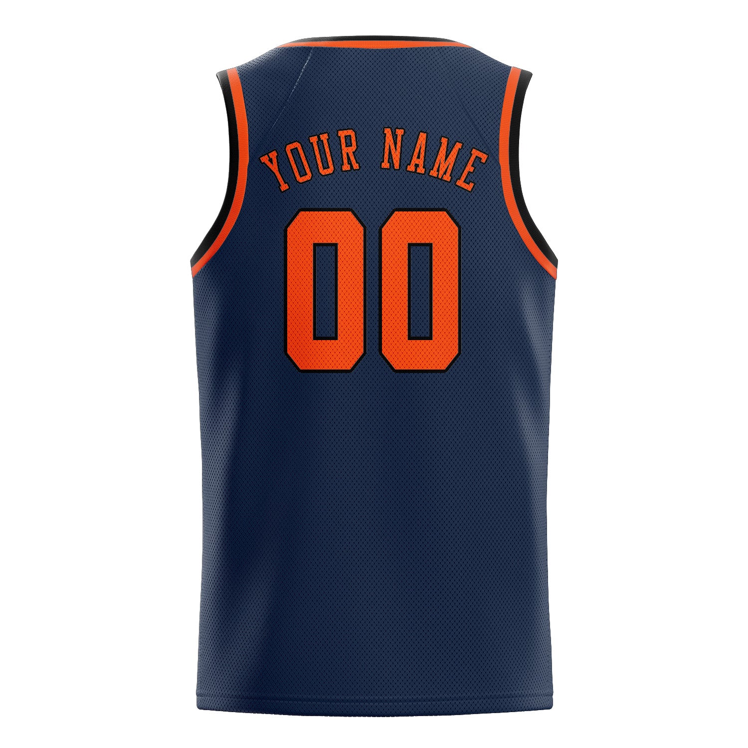 Custom Blue Orange Red Basketball Jersey
