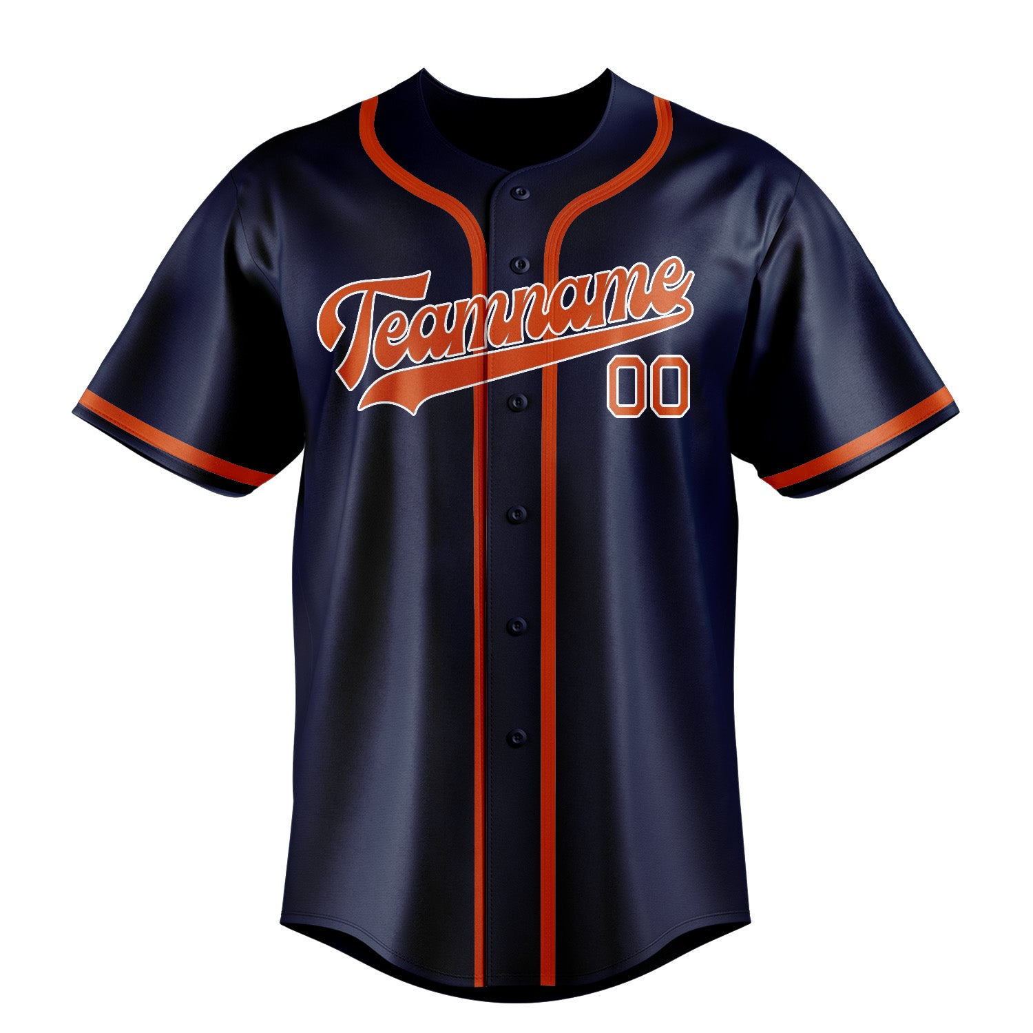 Custom Blue Orange Red Baseball Jersey