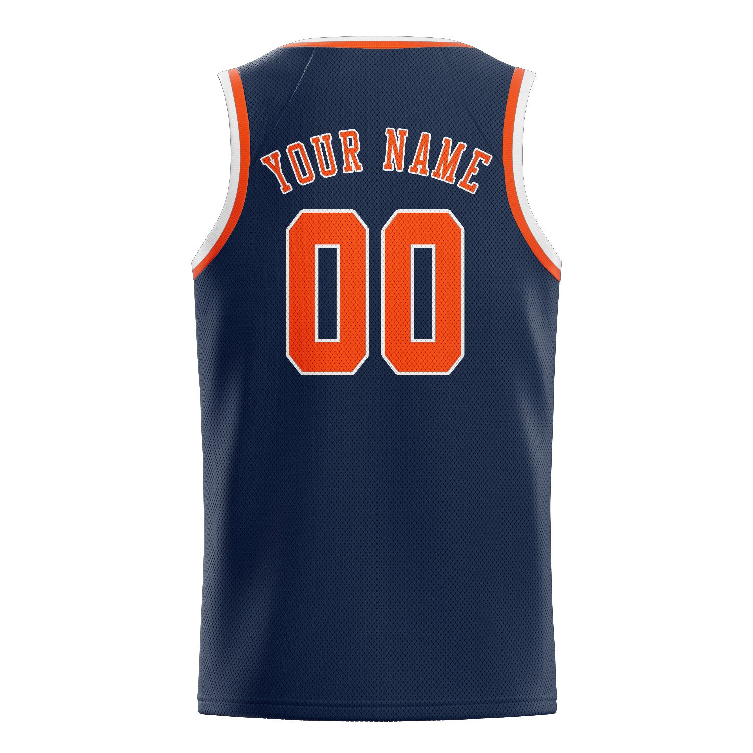 Custom Blue Orange Red Basketball Jersey