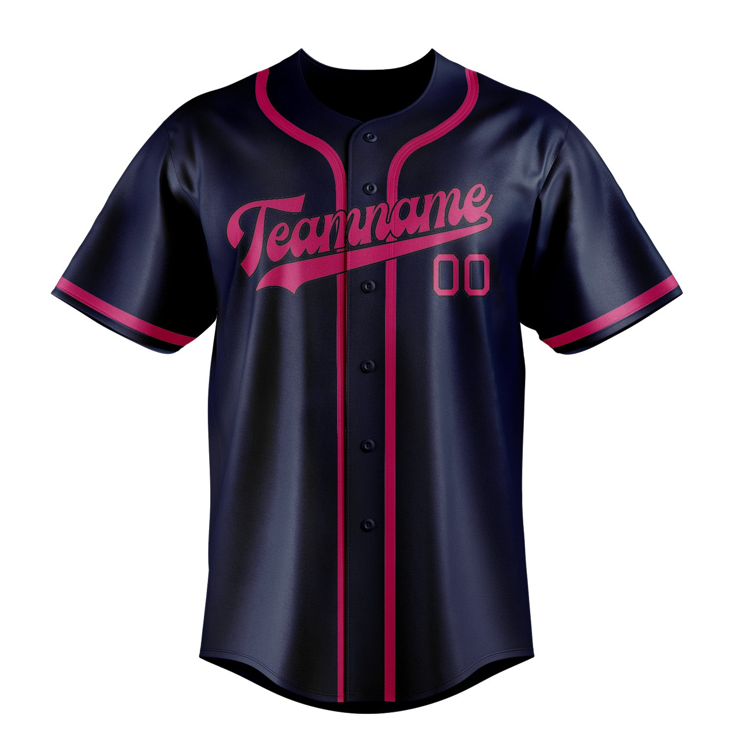Custom Blue Pink Baseball Jersey