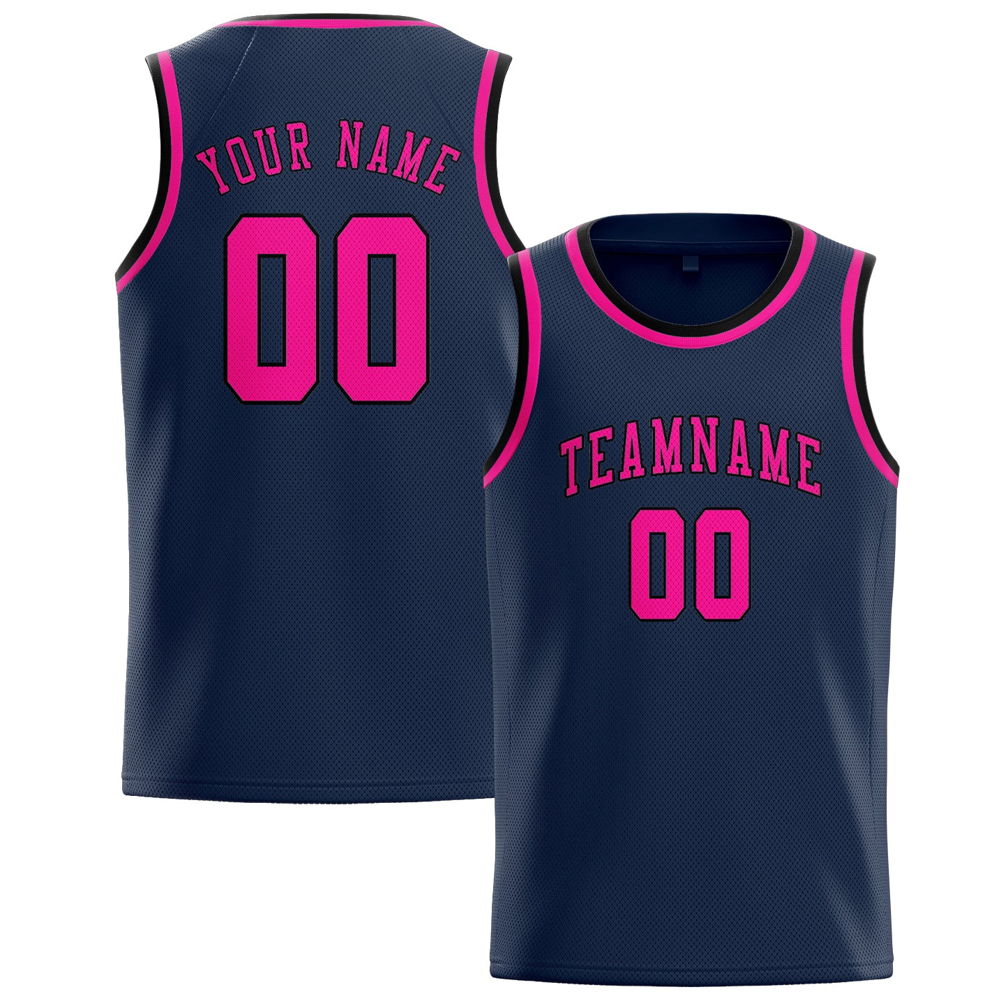 Custom Blue Pink Basketball Jersey