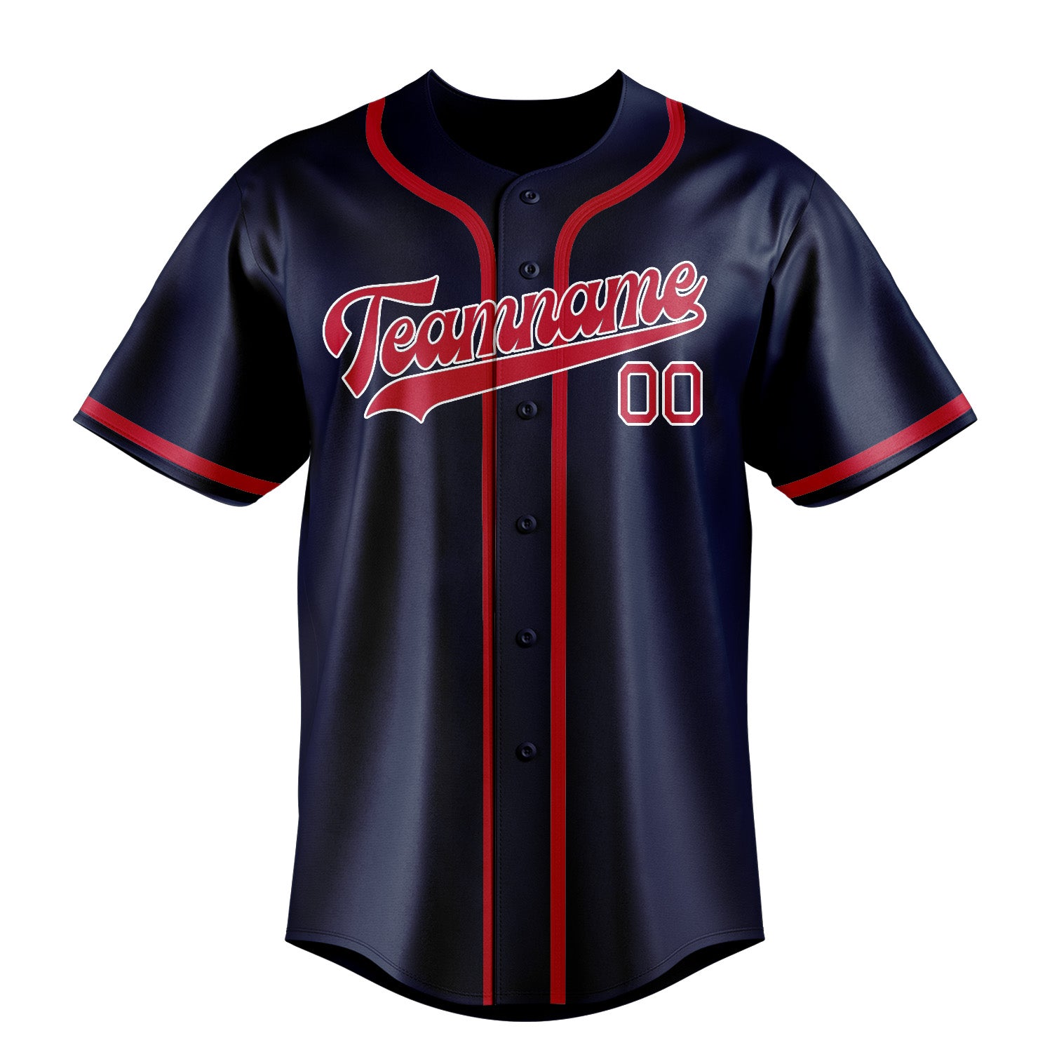 Custom Blue Red Baseball Jersey