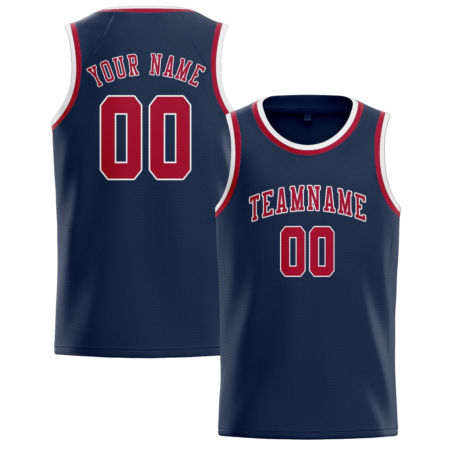Custom Blue Red Basketball Jersey