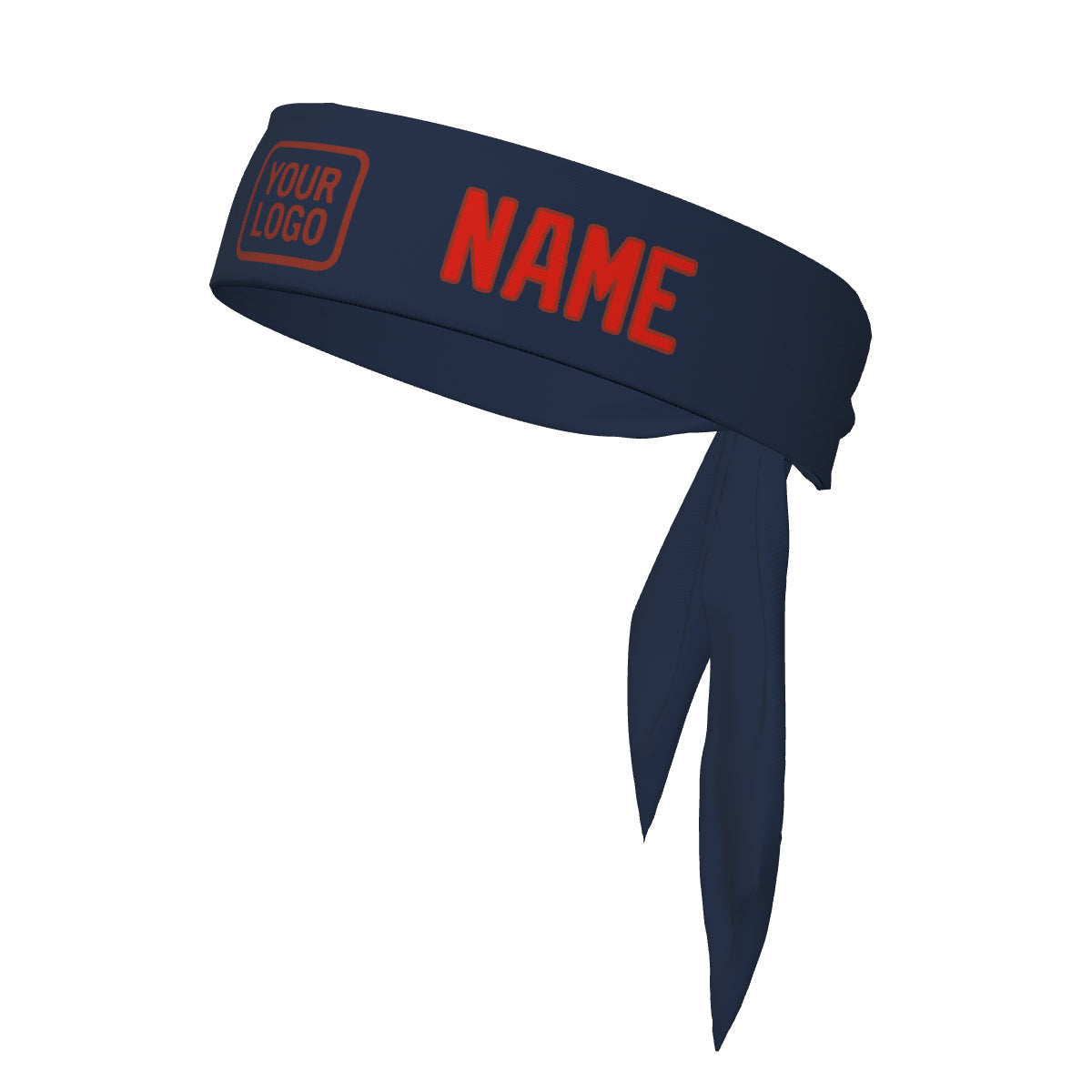 Custom Blue Orange Red Headband