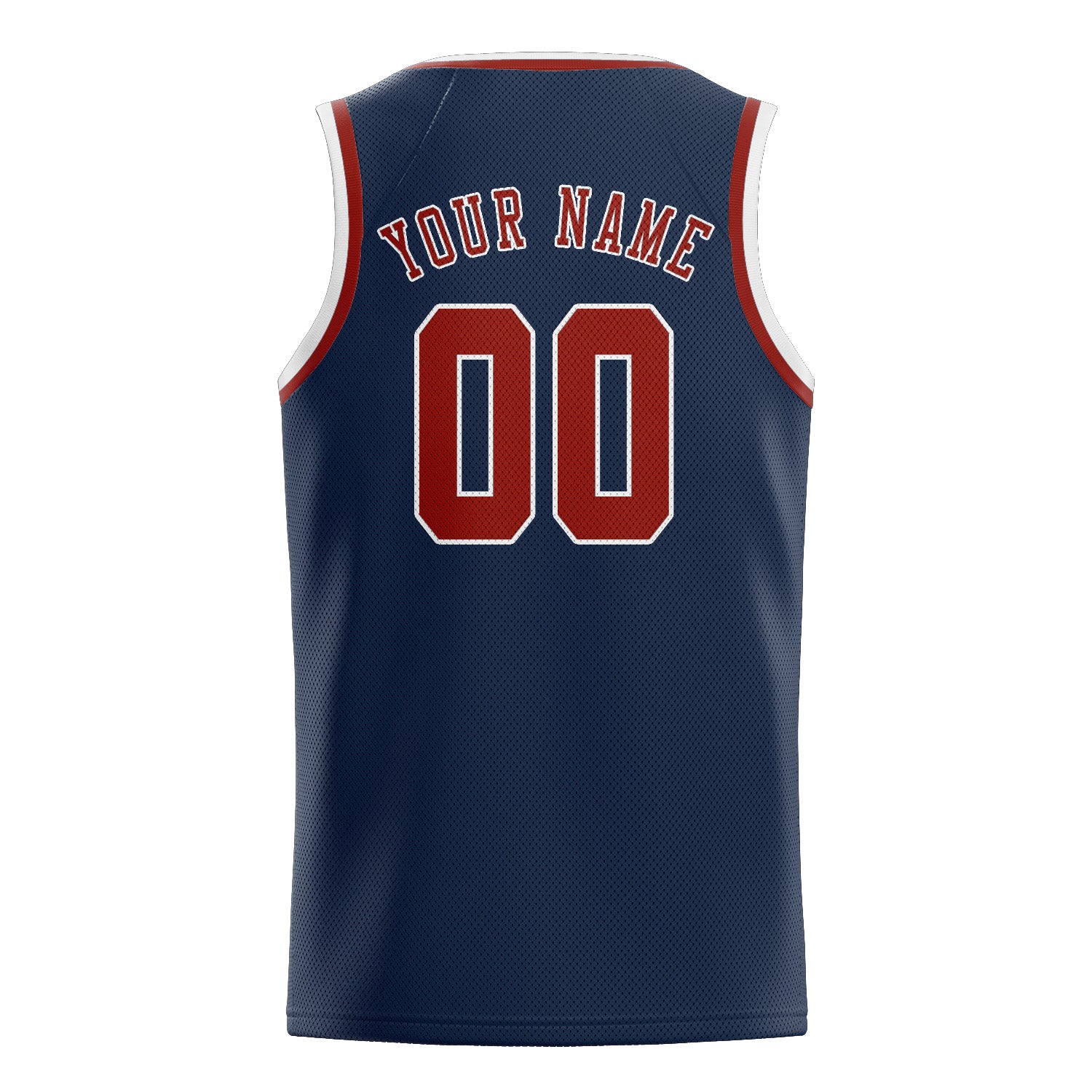 Custom Blue Coral Red Basketball Jersey