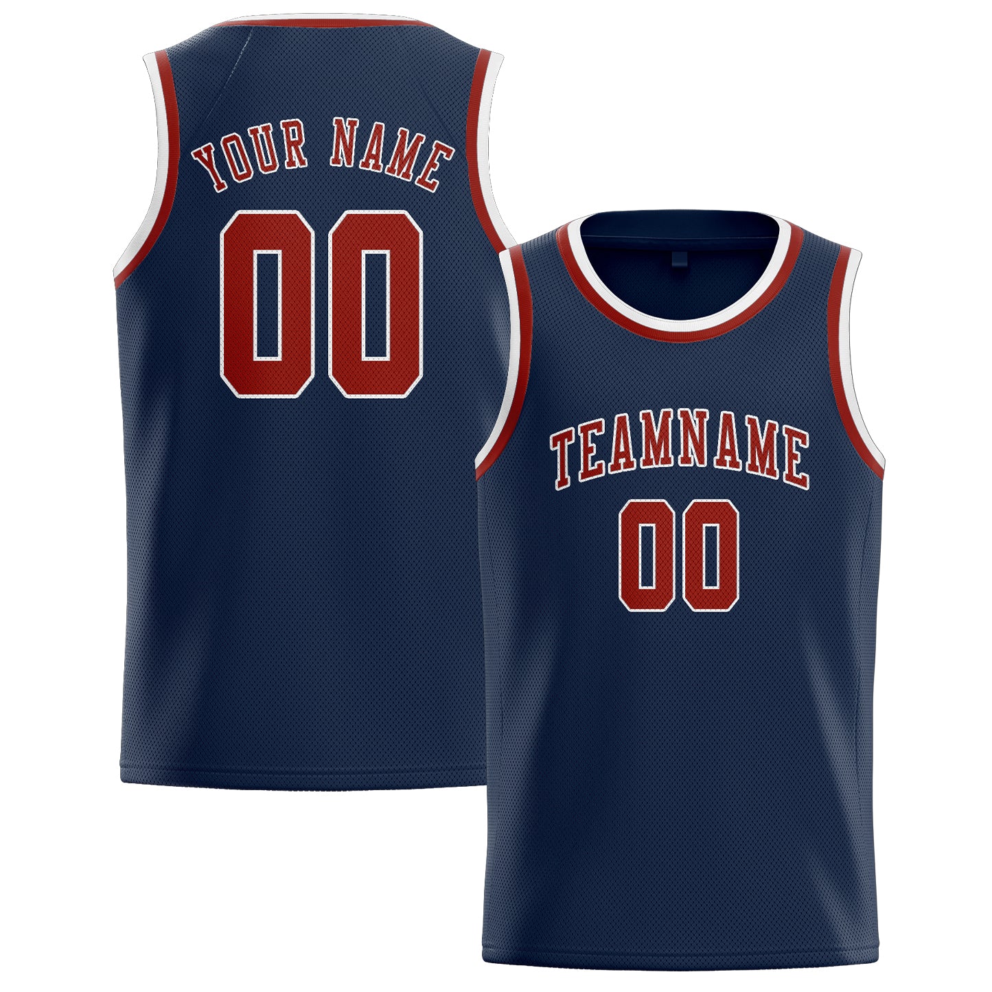 Custom Blue Coral Red Basketball Jersey