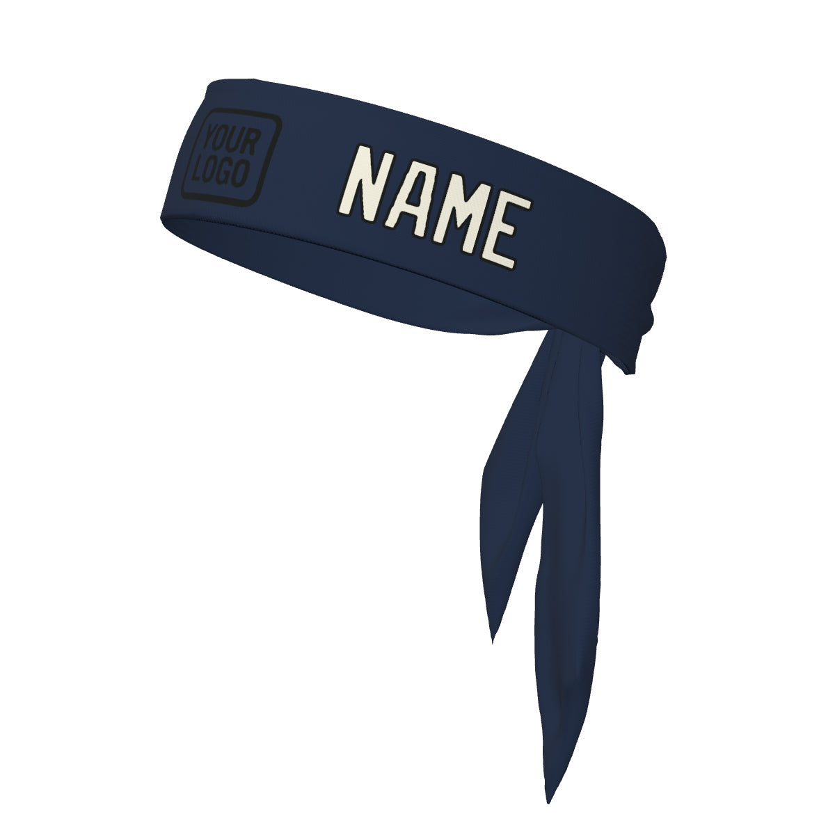Custom Blue Cream Headband