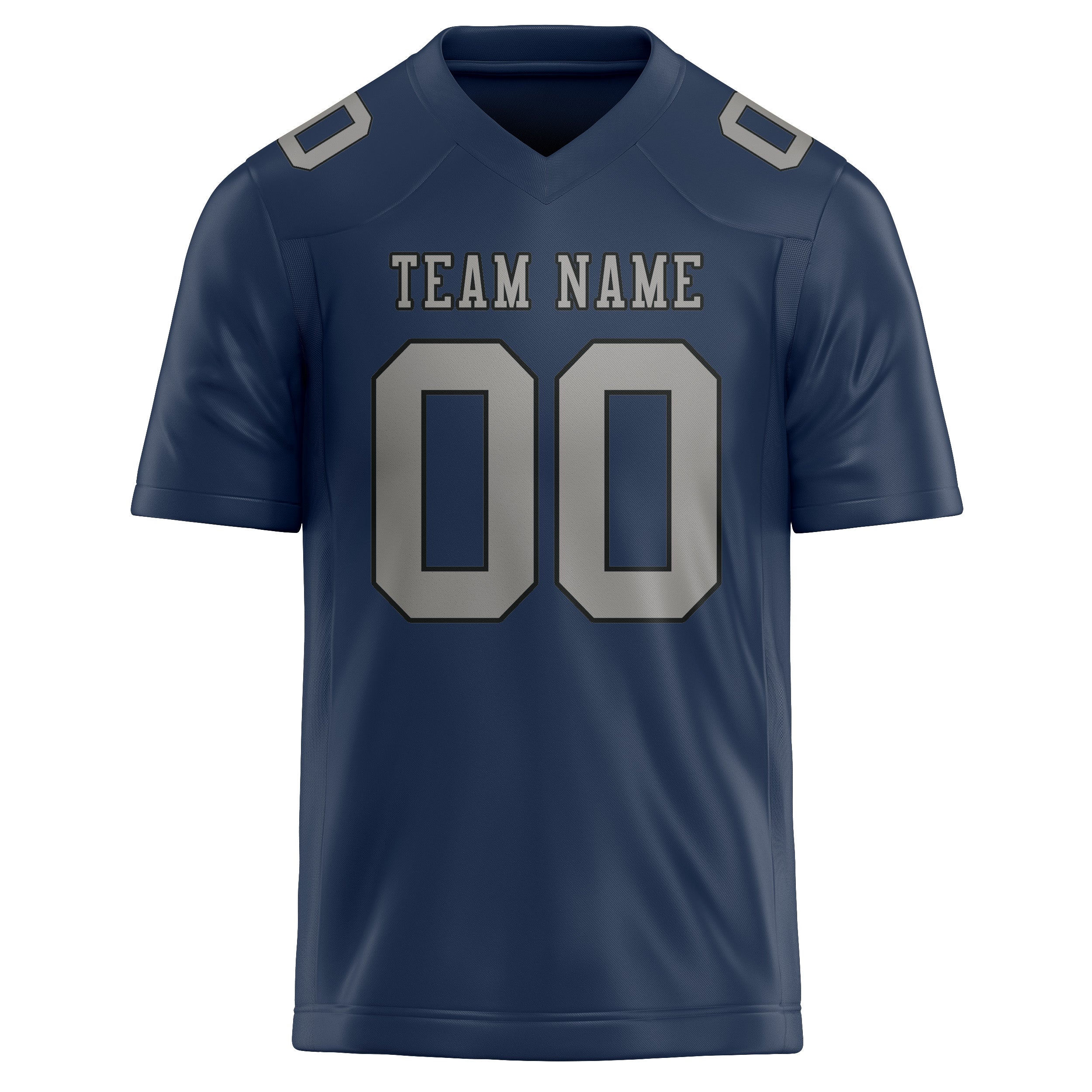 Custom Blue Gray Football Jersey