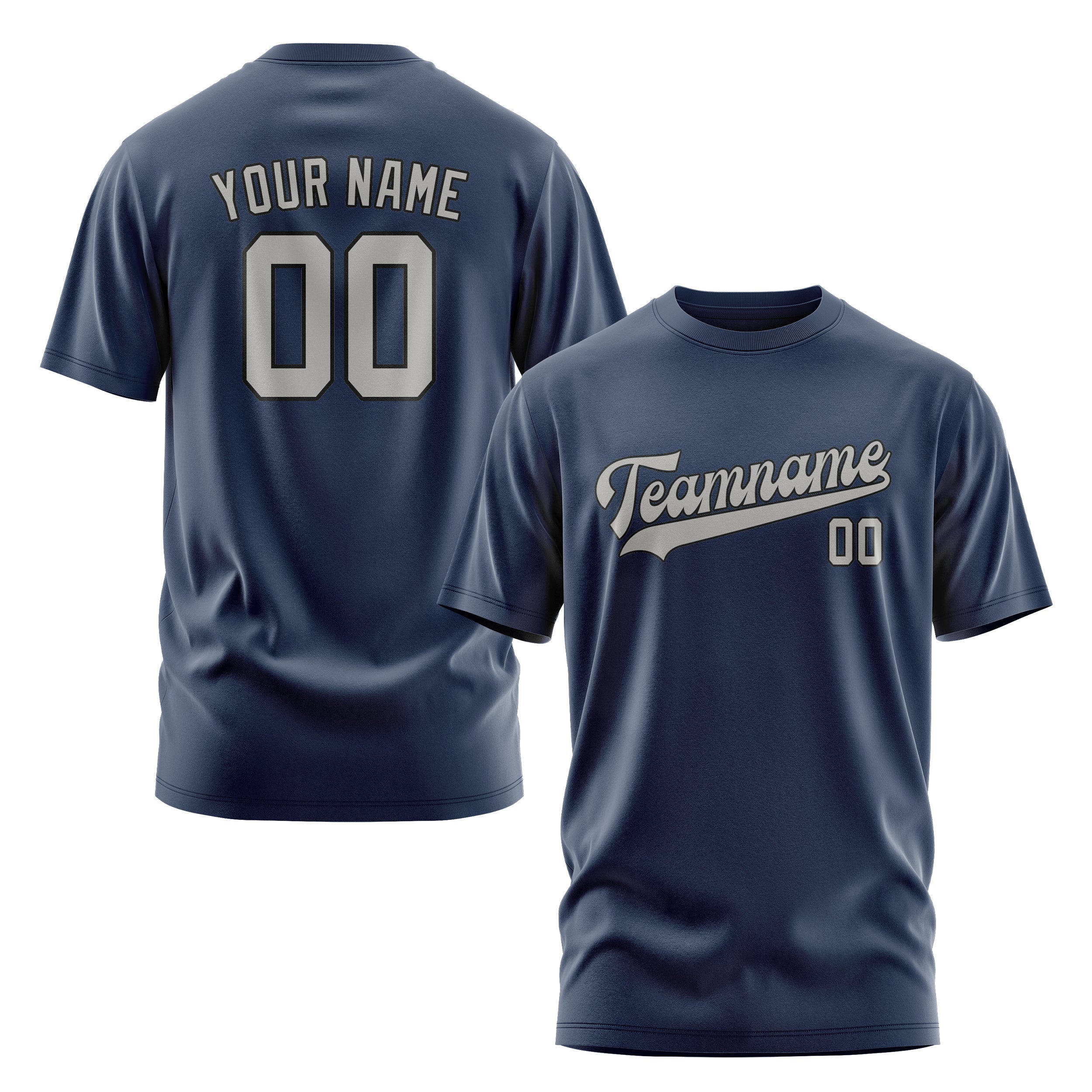 Custom Blue Gray T-Shirt
