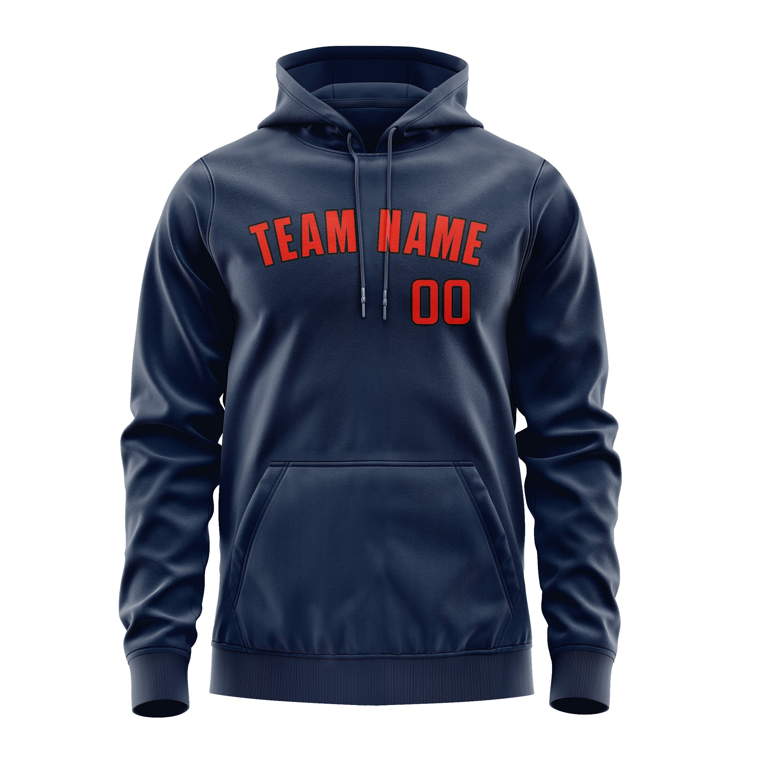Custom Blue Orange Red Hoodie