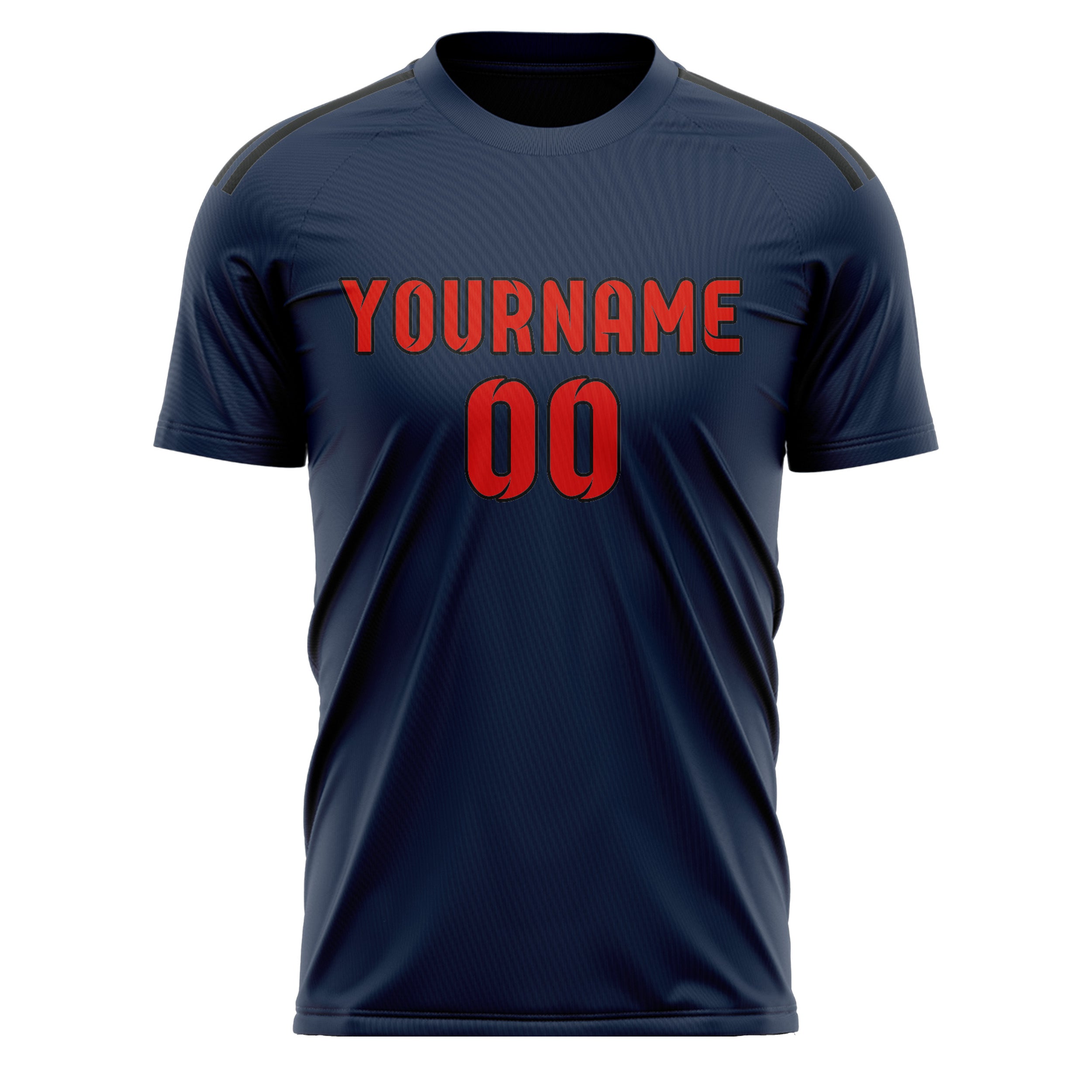 Custom Blue Orange Red Soccer Jersey