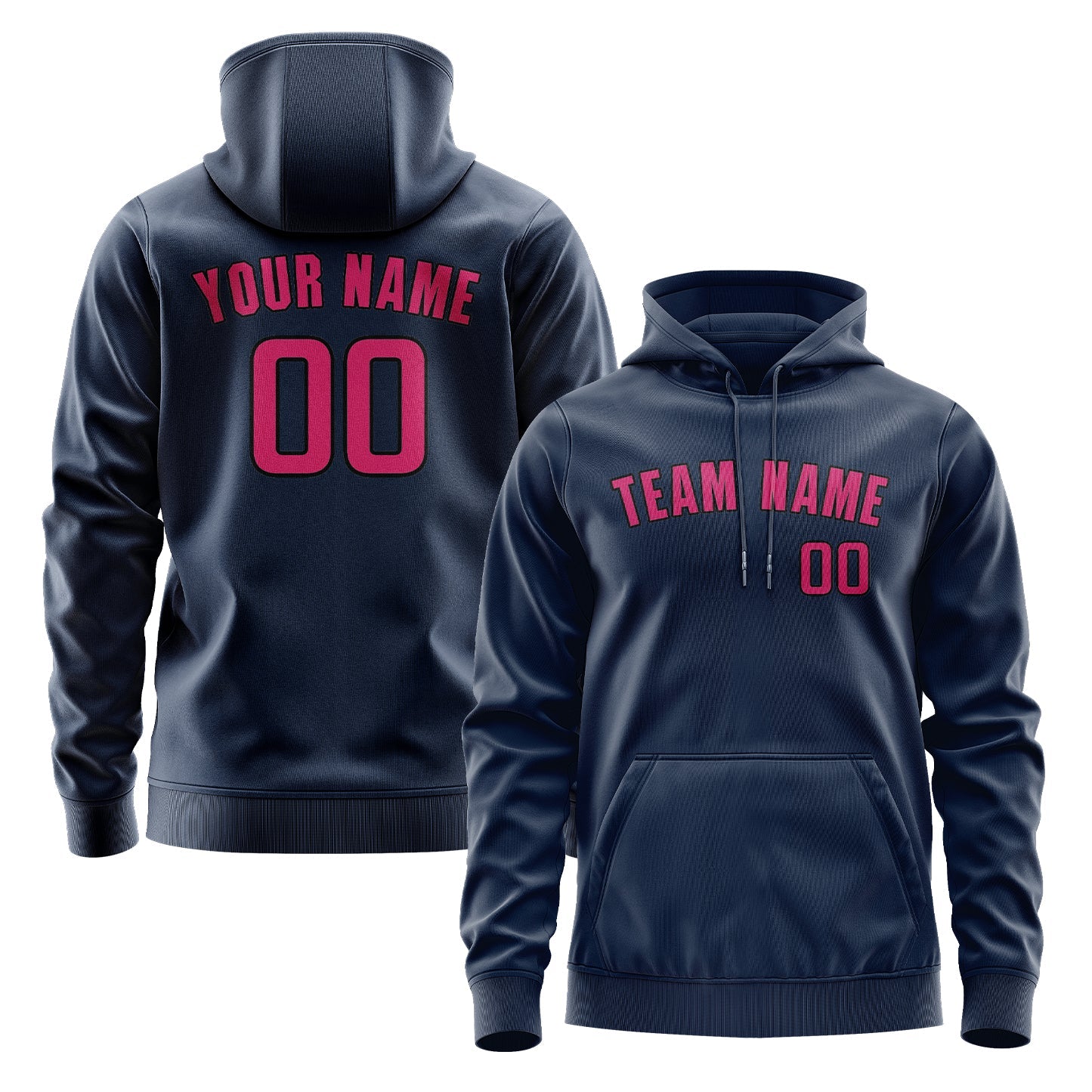 Custom Blue Pink Hoodie