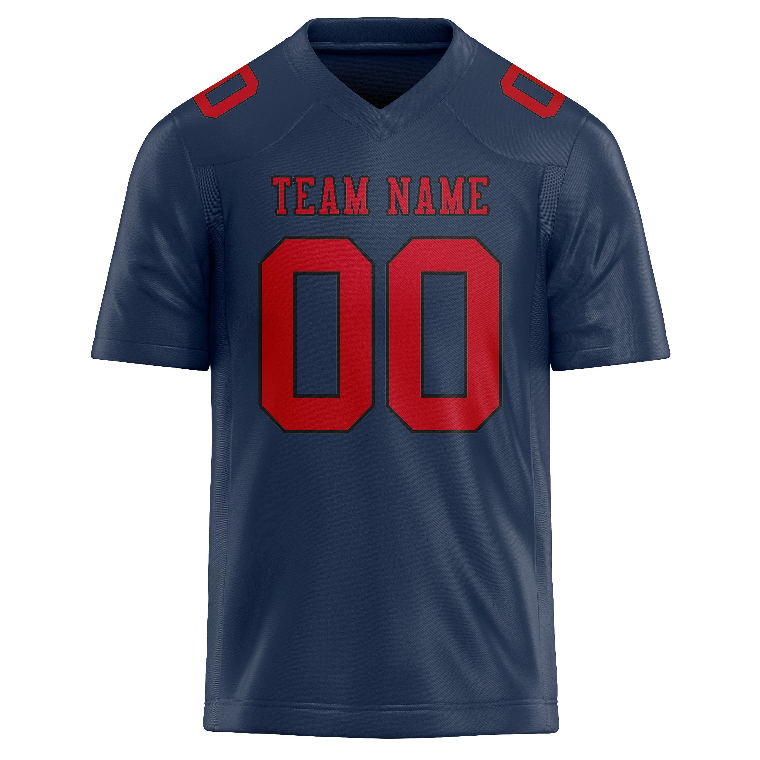 Custom Blue Red Football Jersey