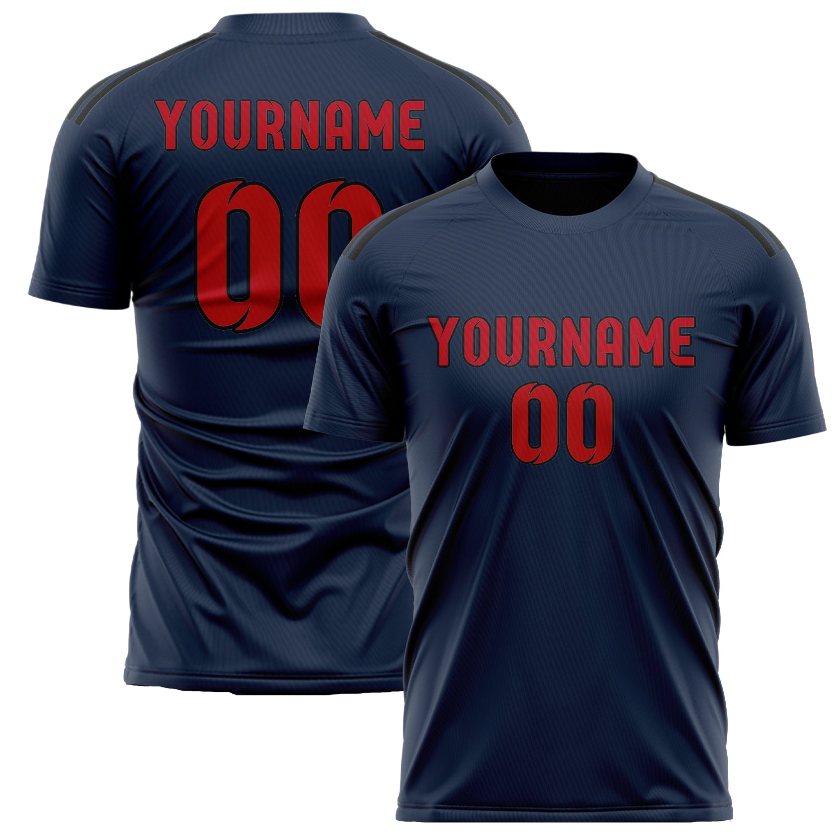 Custom Blue Red Soccer Jersey