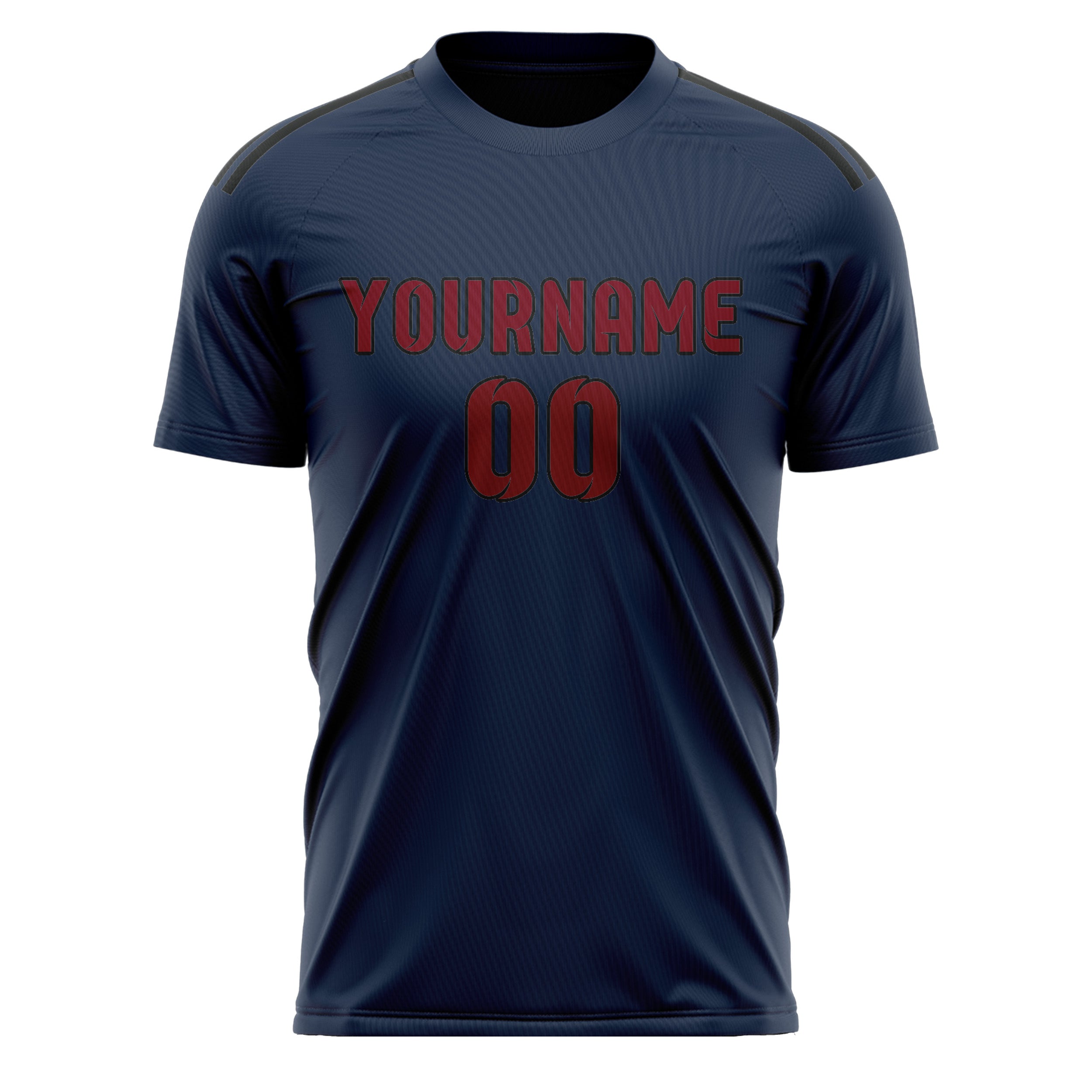 Custom Blue Crimson Red Soccer Jersey