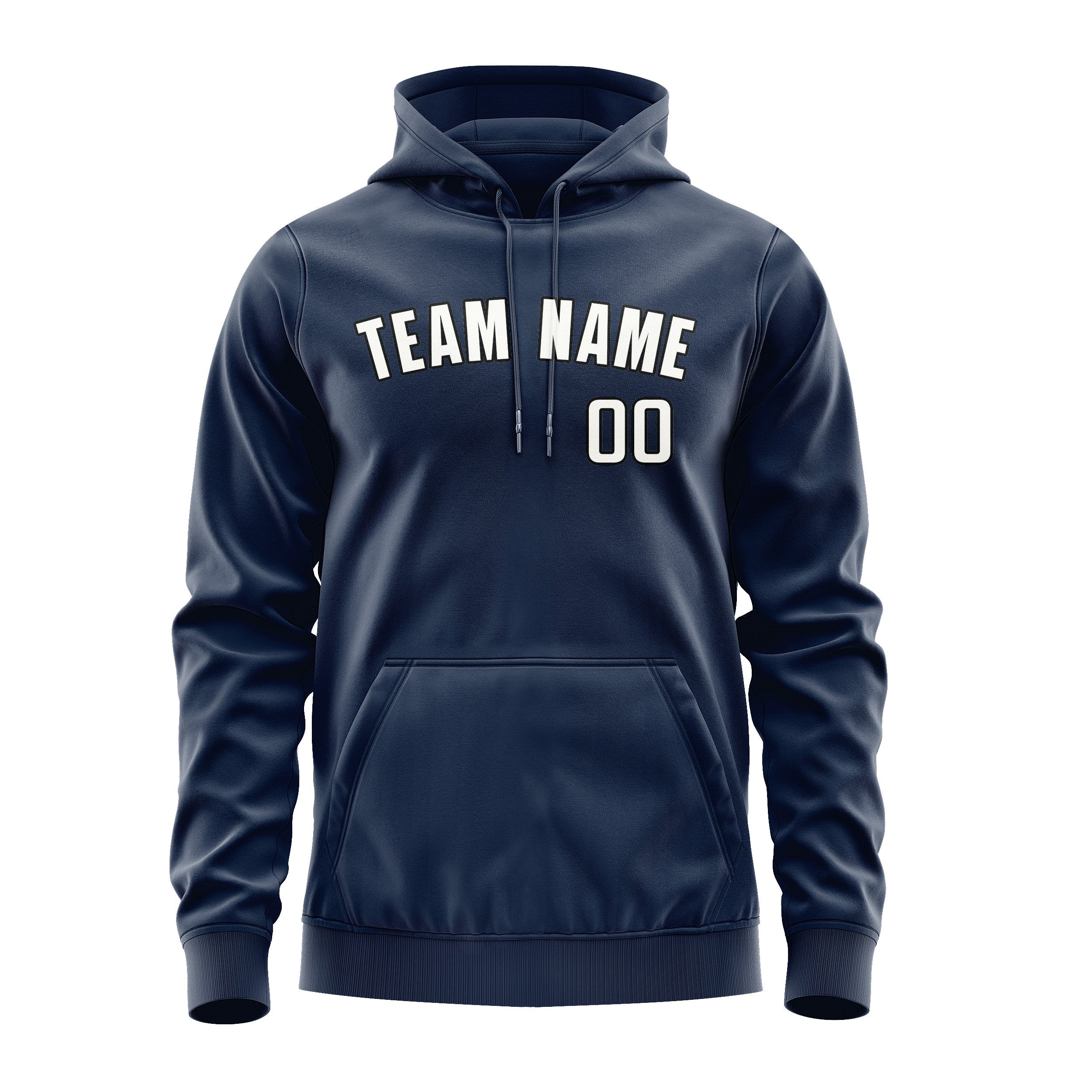 Custom Blue White Hoodie