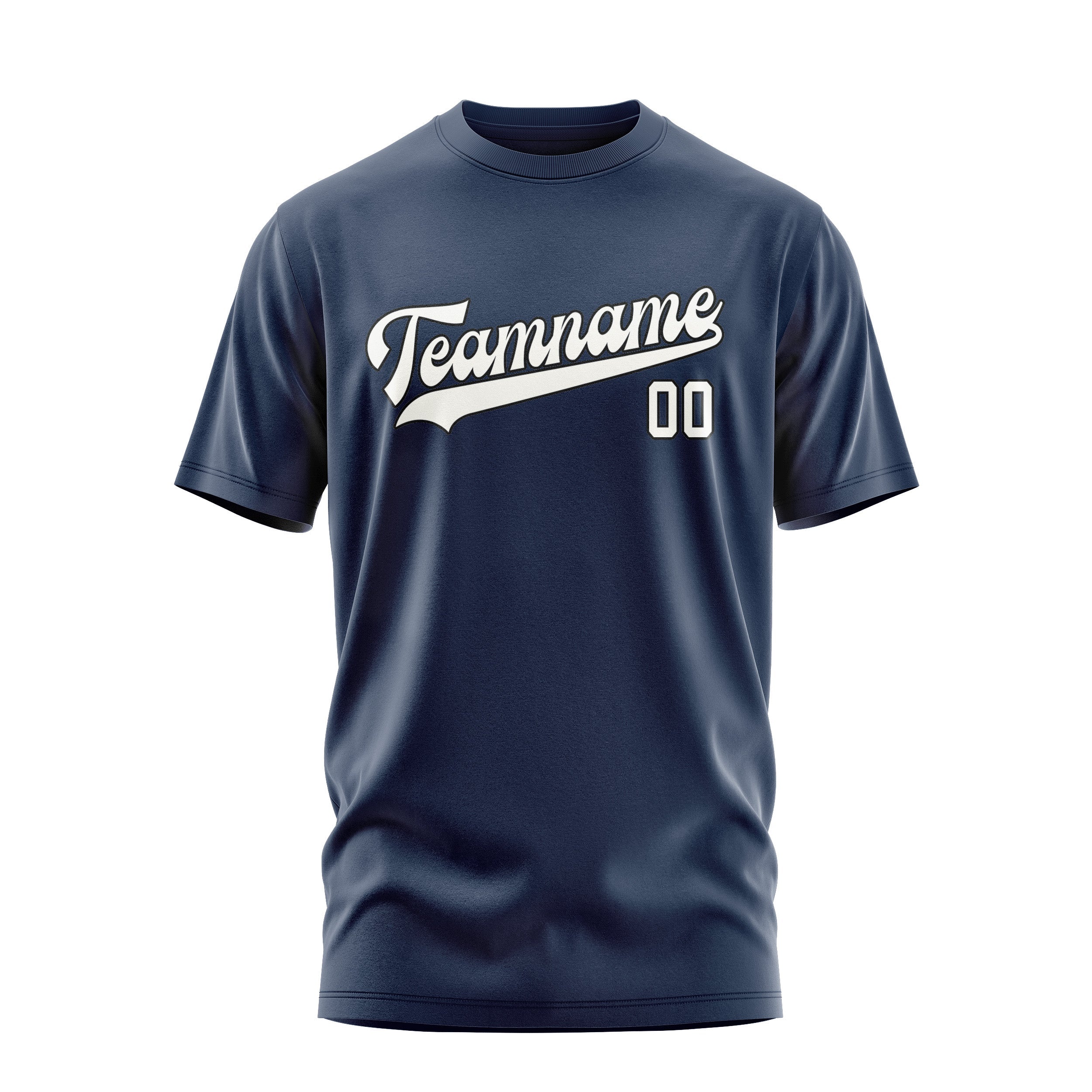 Custom Blue White T-Shirt