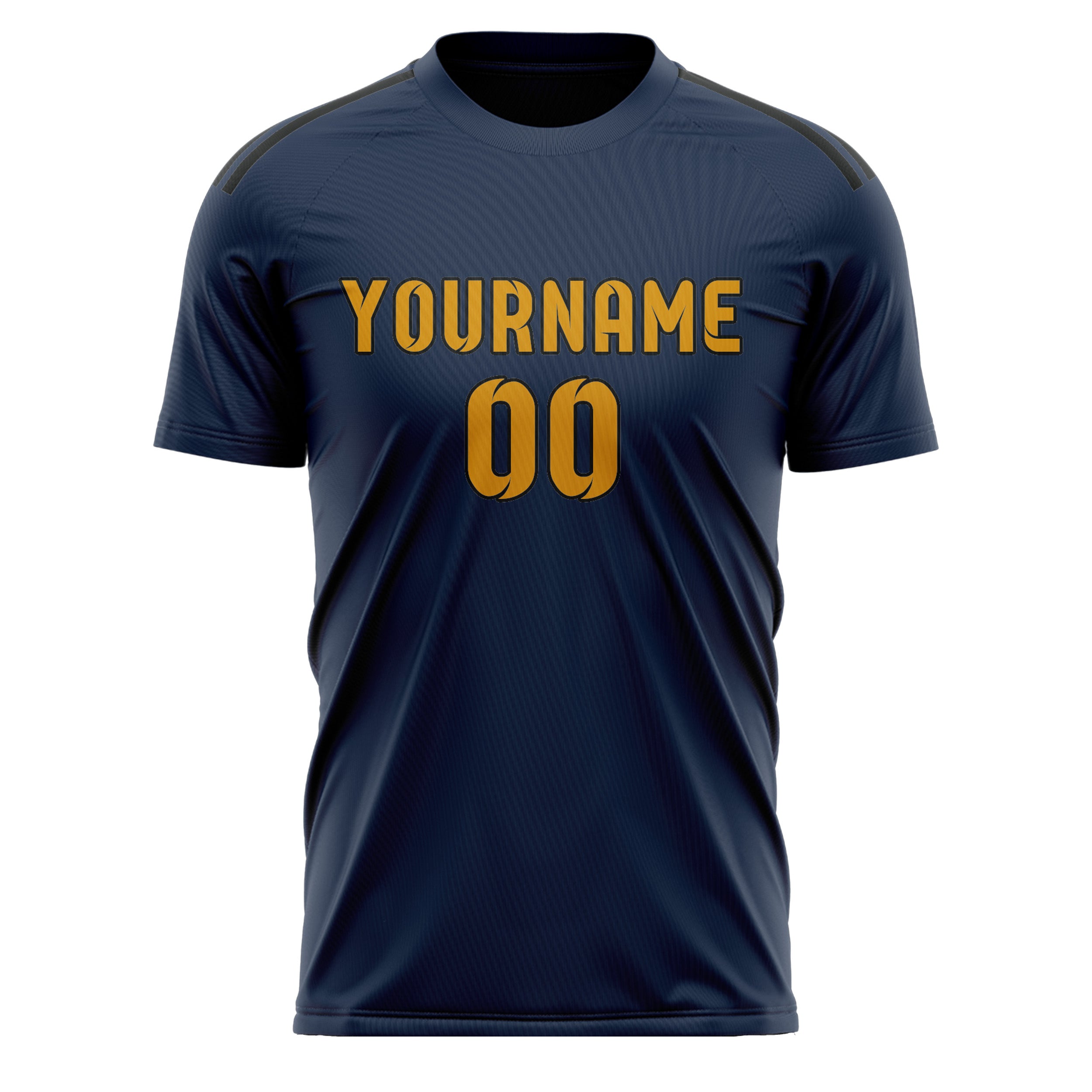 Custom Blue Yellow Soccer Jersey