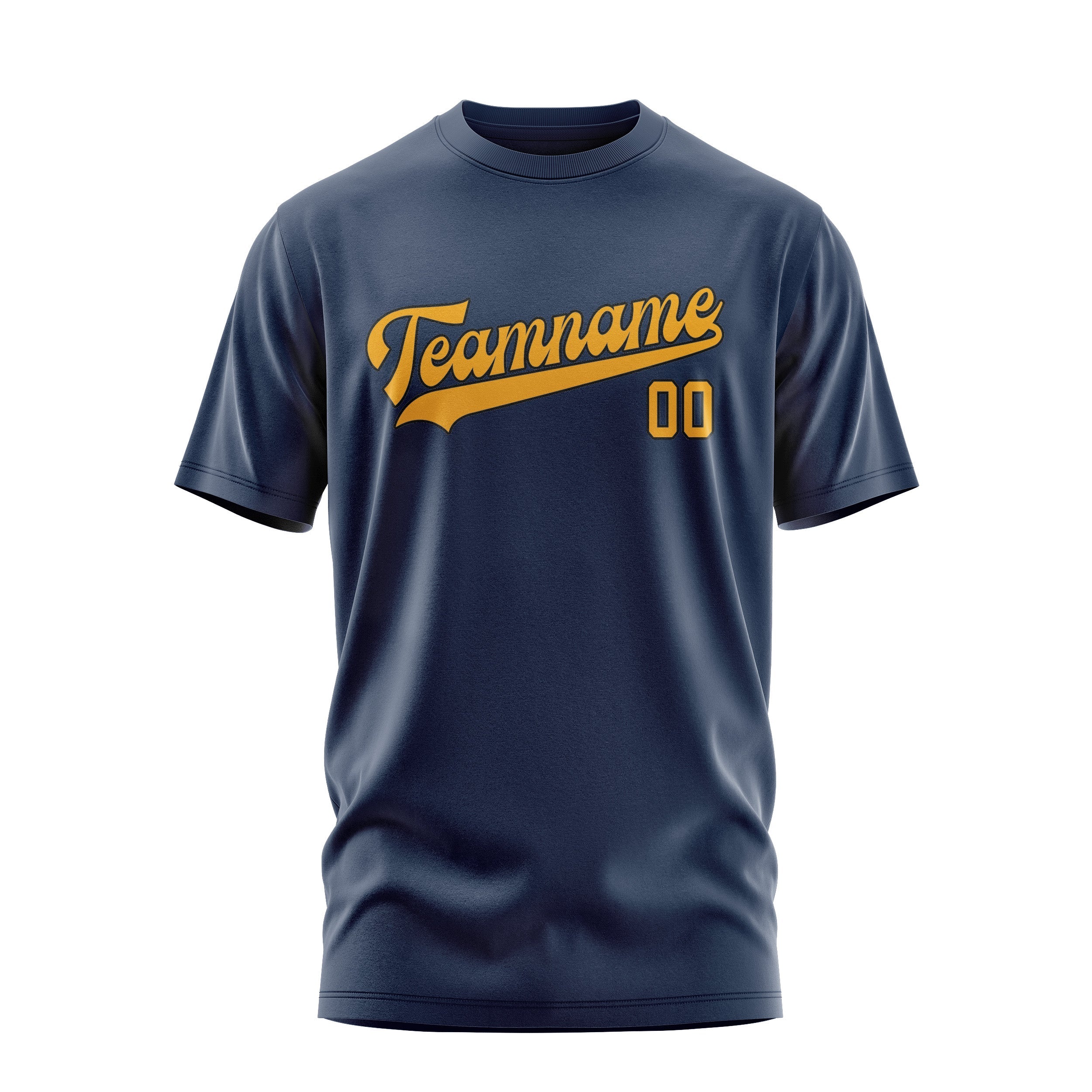 Custom Blue Yellow T-Shirt