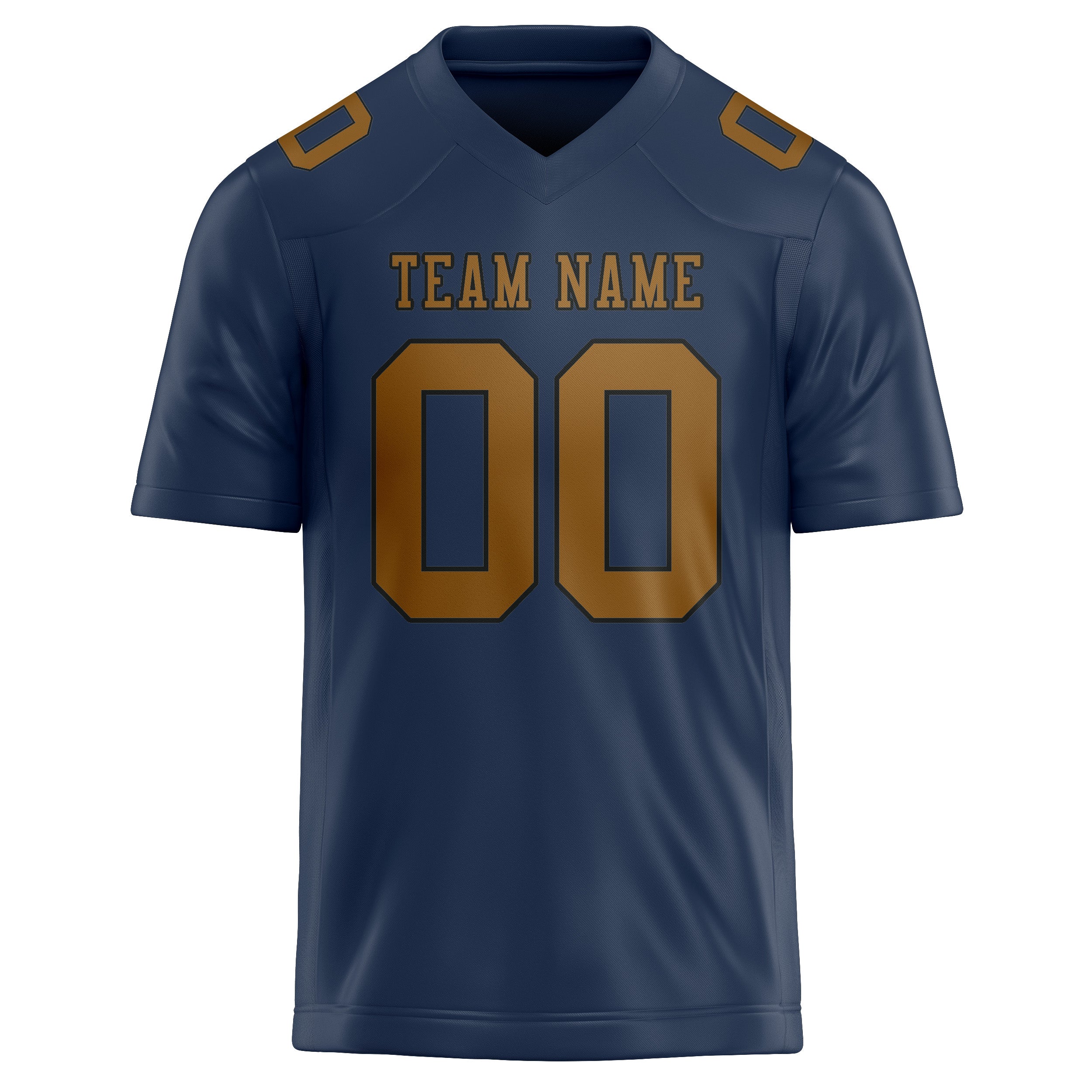 Custom Blue Khaki Football Jersey