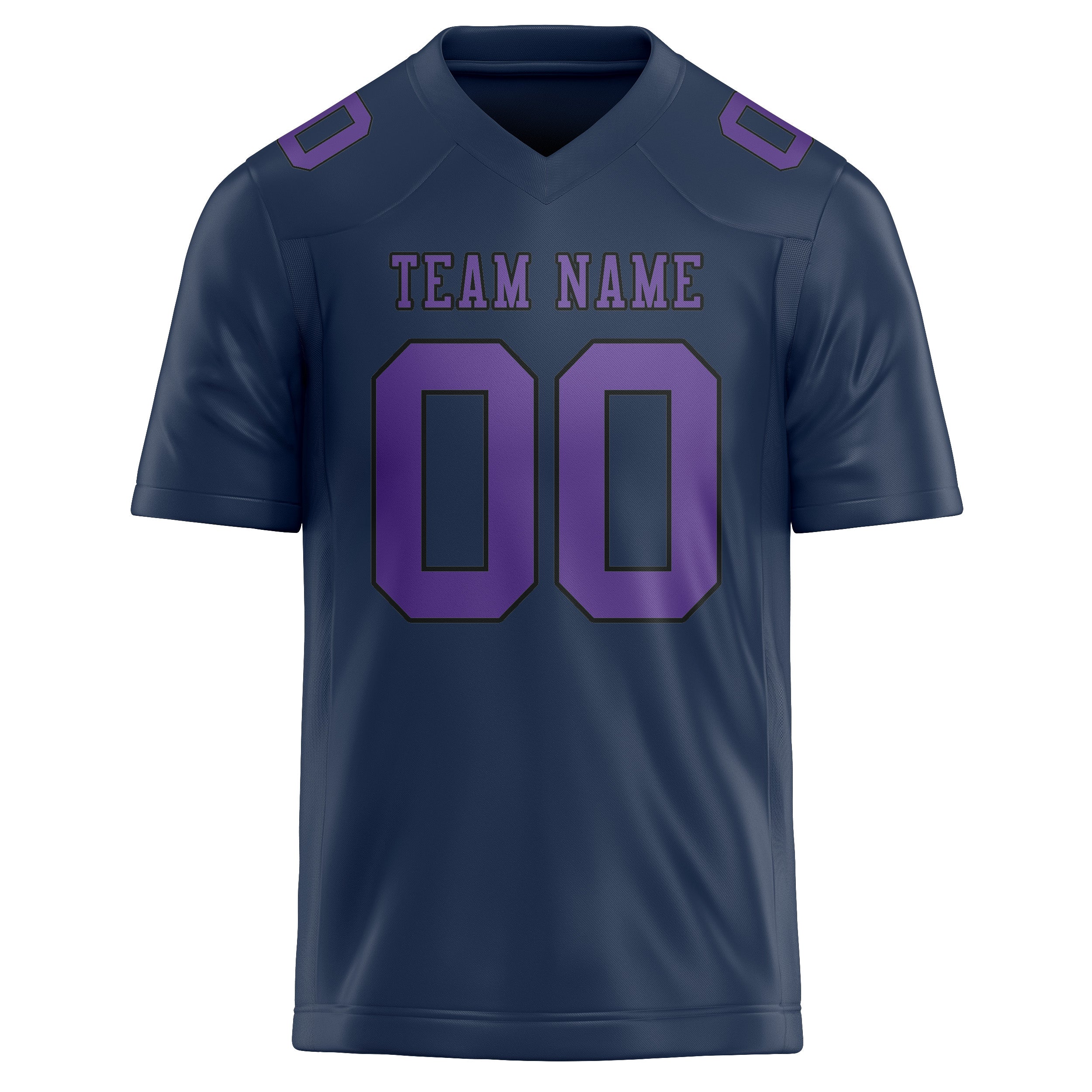Custom Blue Light Purple Football Jersey