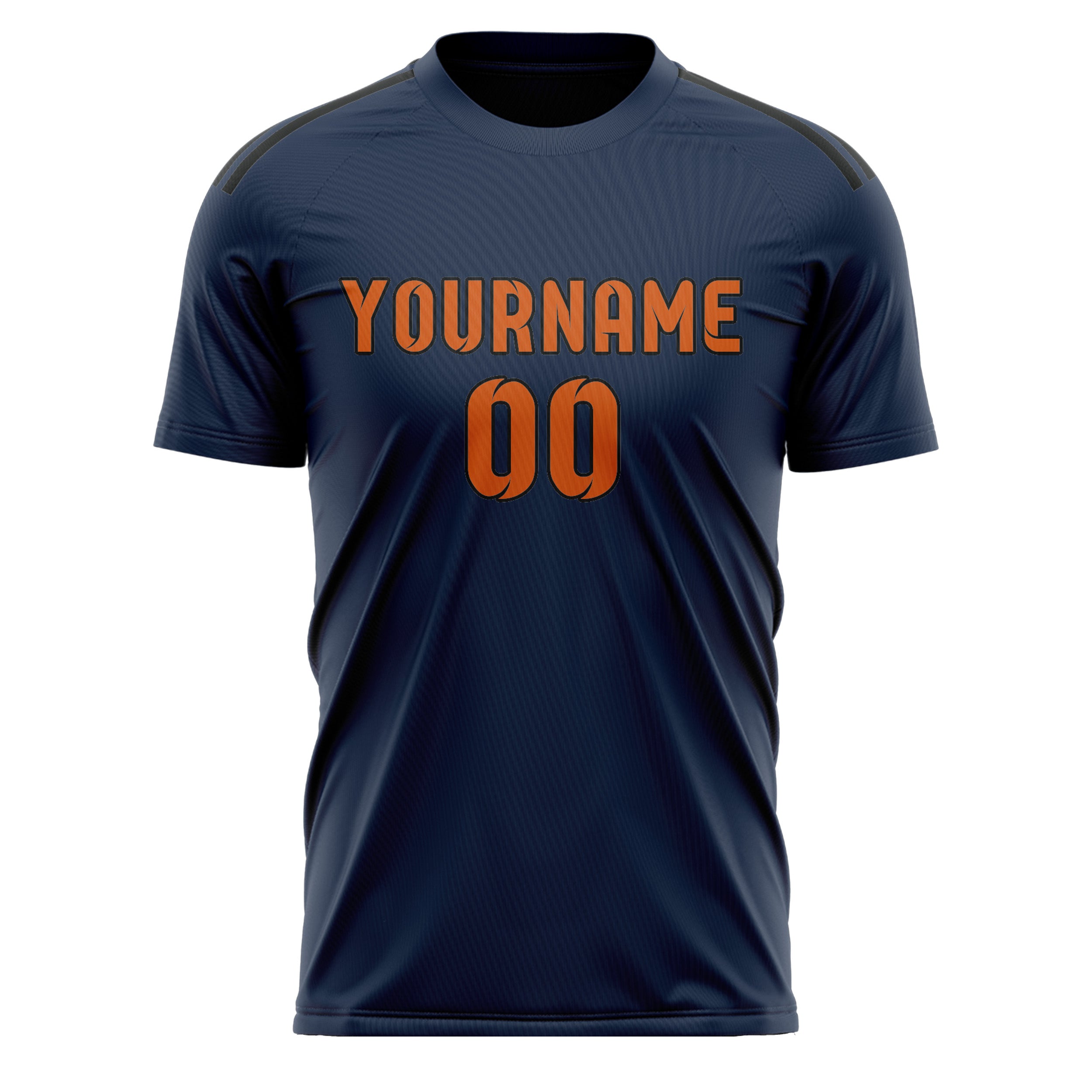 Custom Blue Orange Soccer Jersey