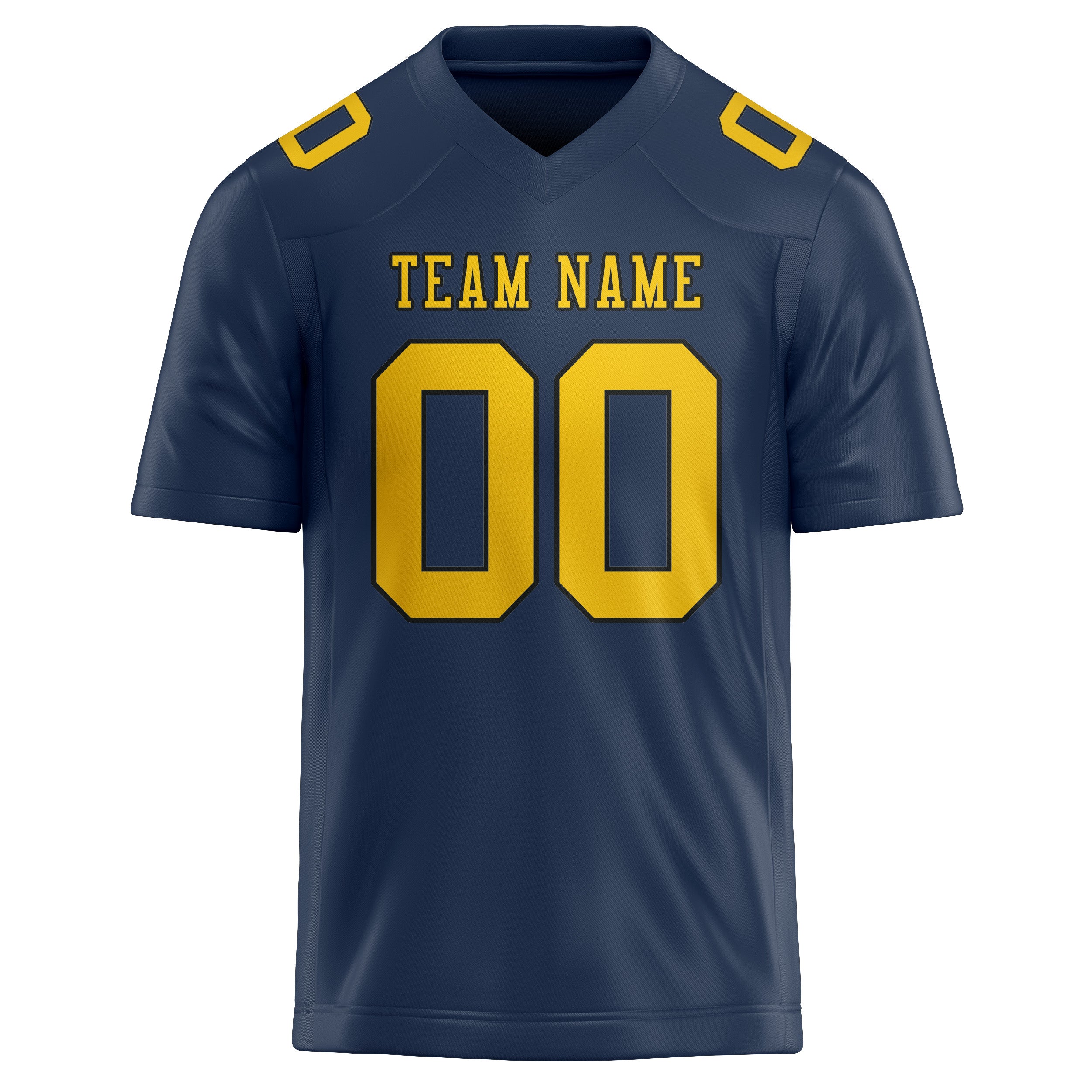 Custom Blue Gold Football Jersey