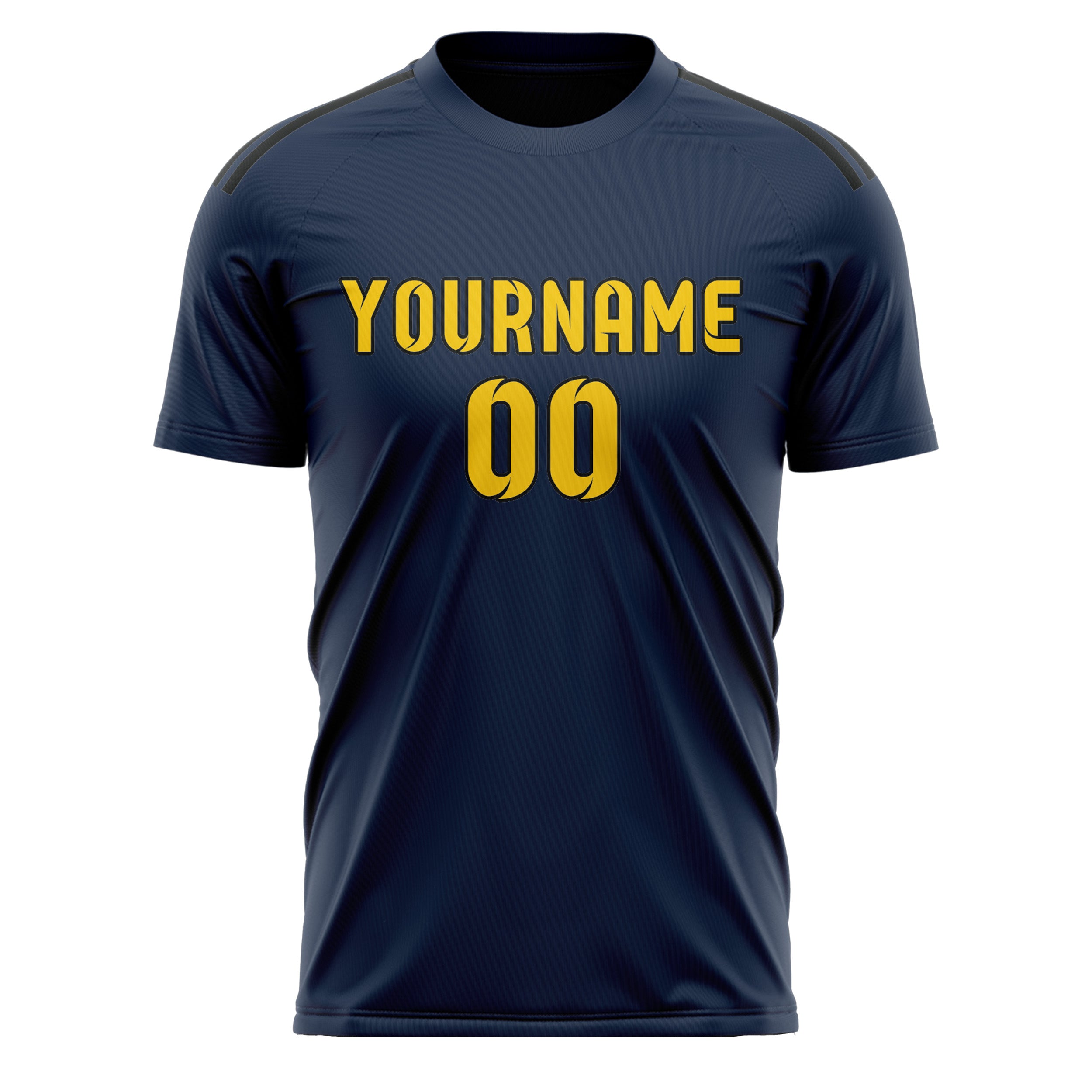 Custom Blue Gold Soccer Jersey