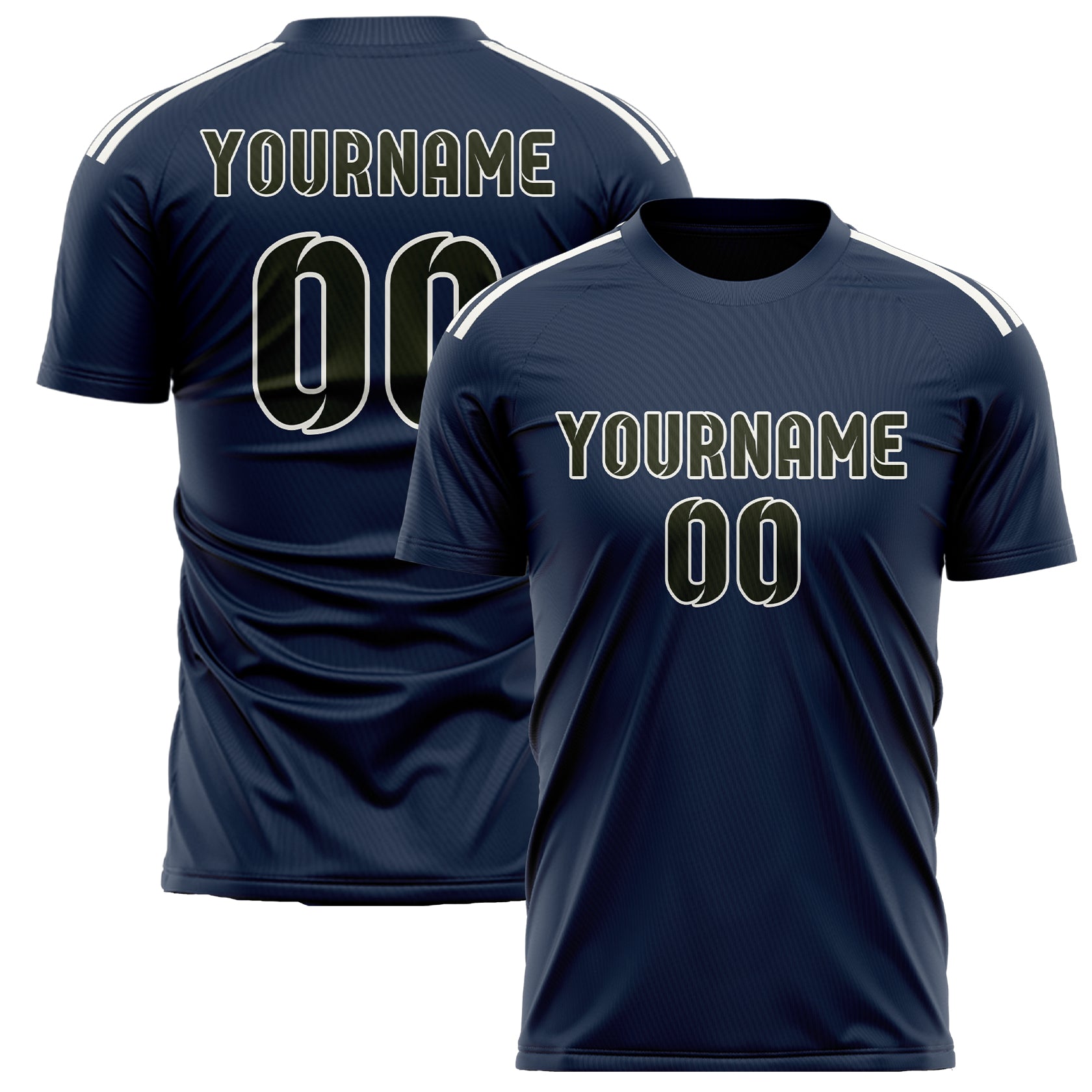 Custom Blue Olive Soccer Jersey